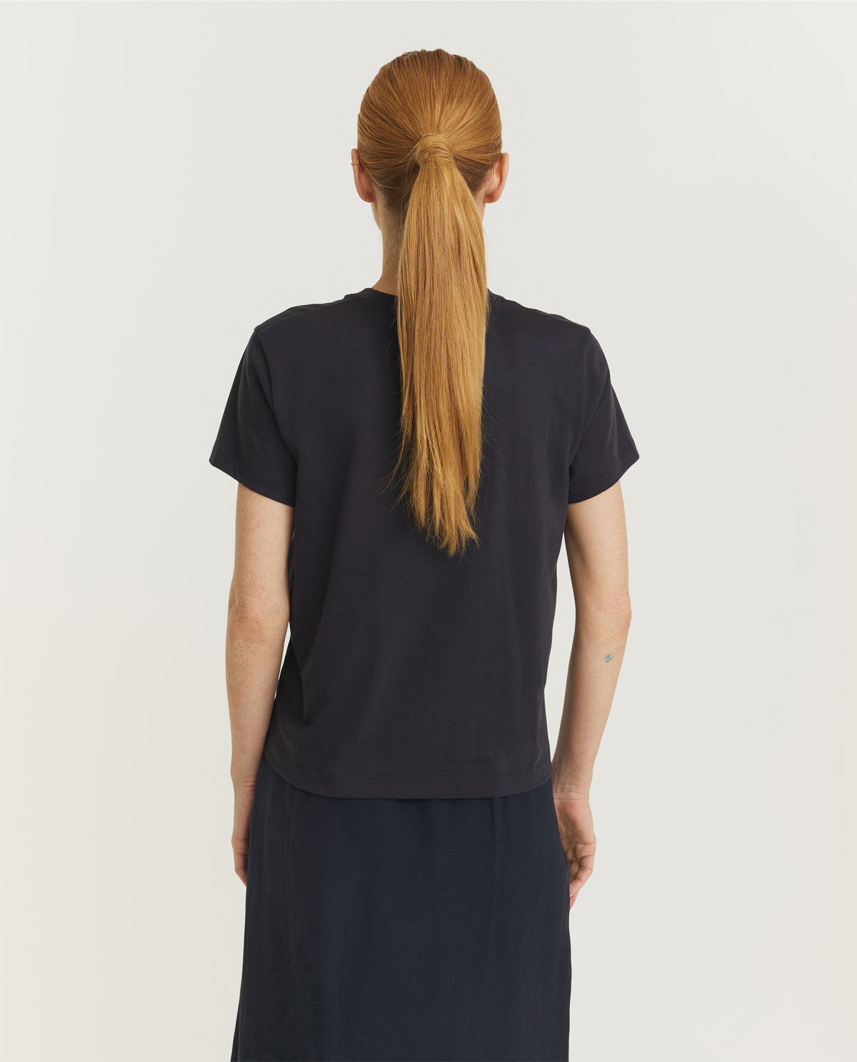 Katoenen T-shirt - Donkerblauw