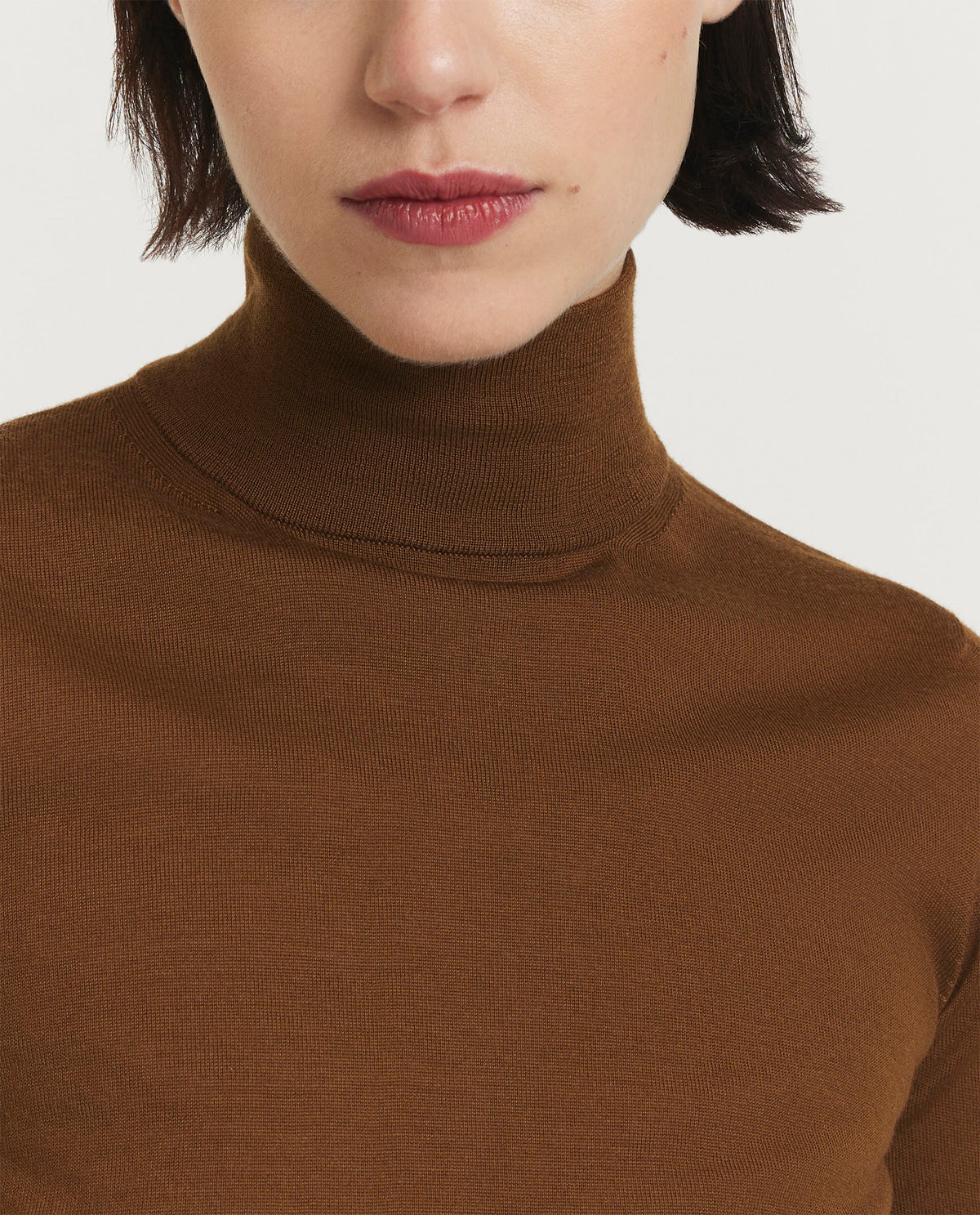 Wool turtleneck sweater