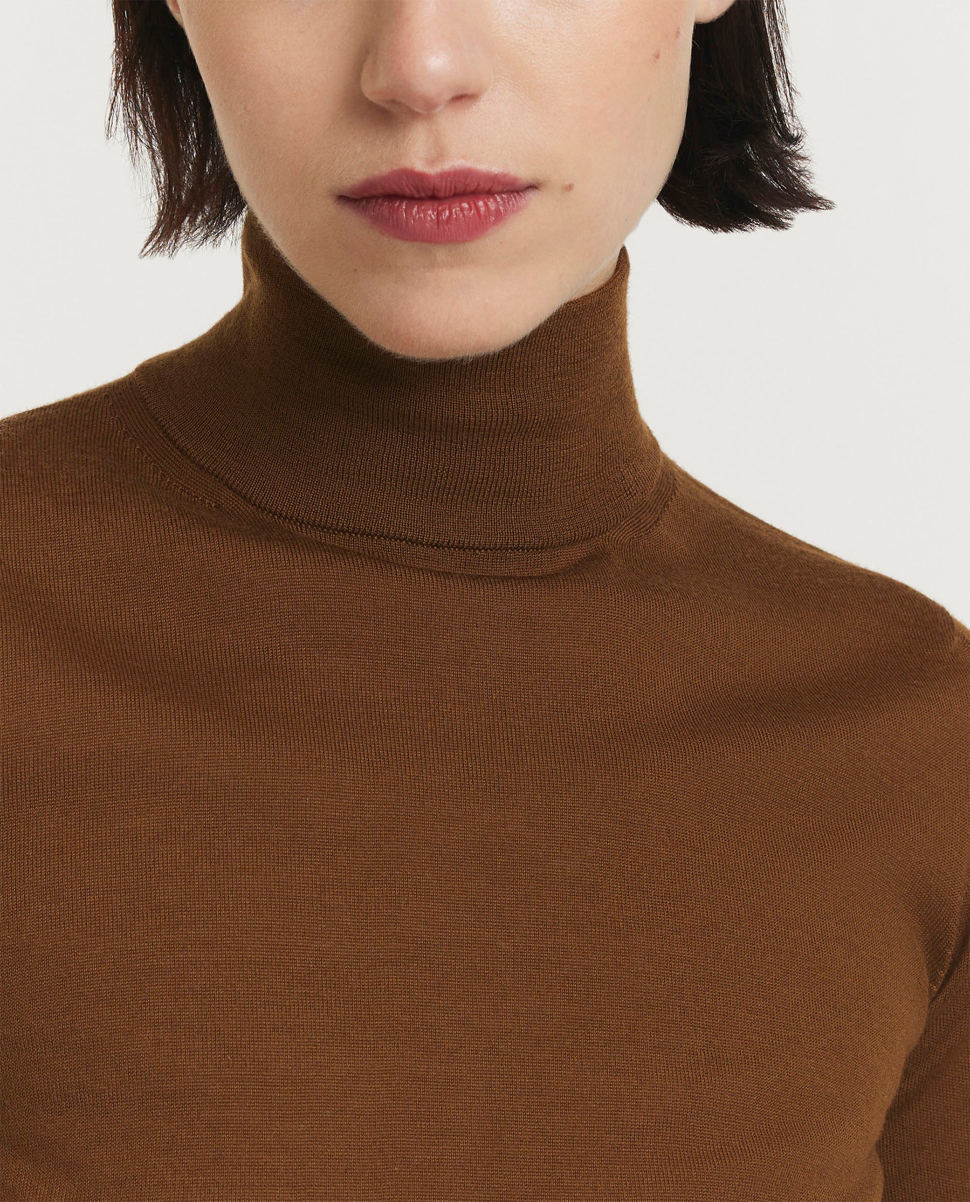 Wool turtleneck sweater