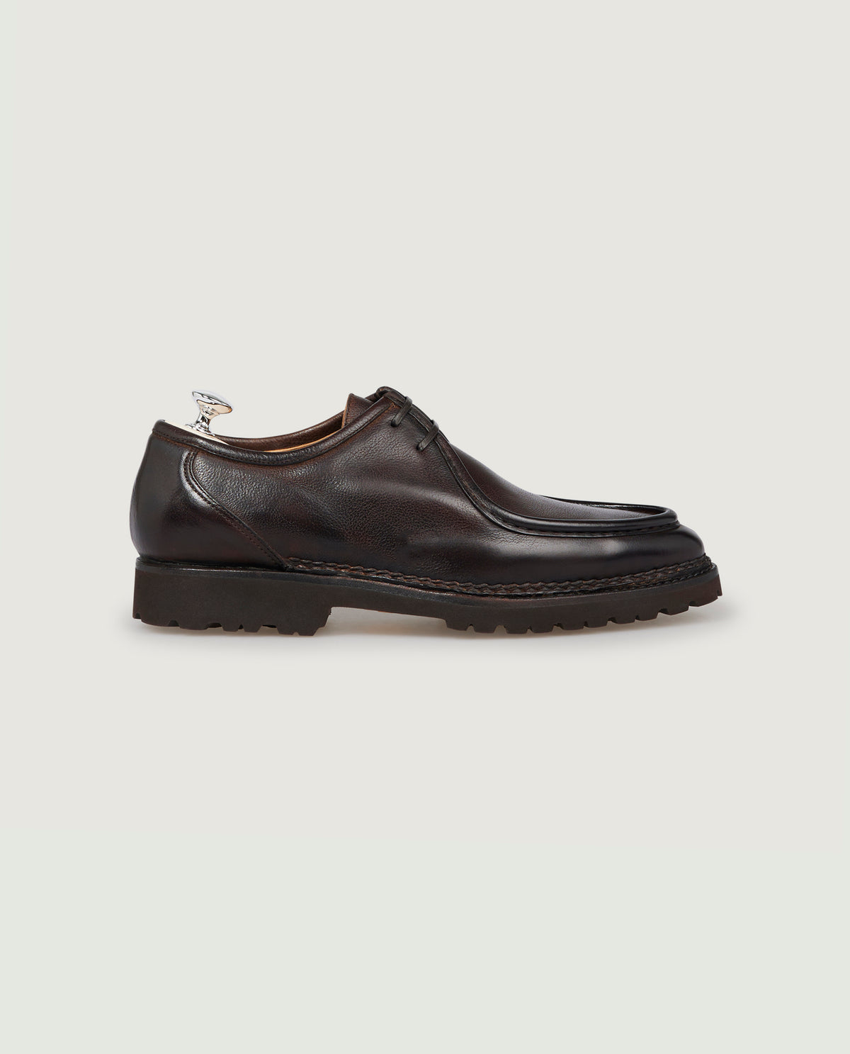 Leather Parabontoni Derby's - Bruin