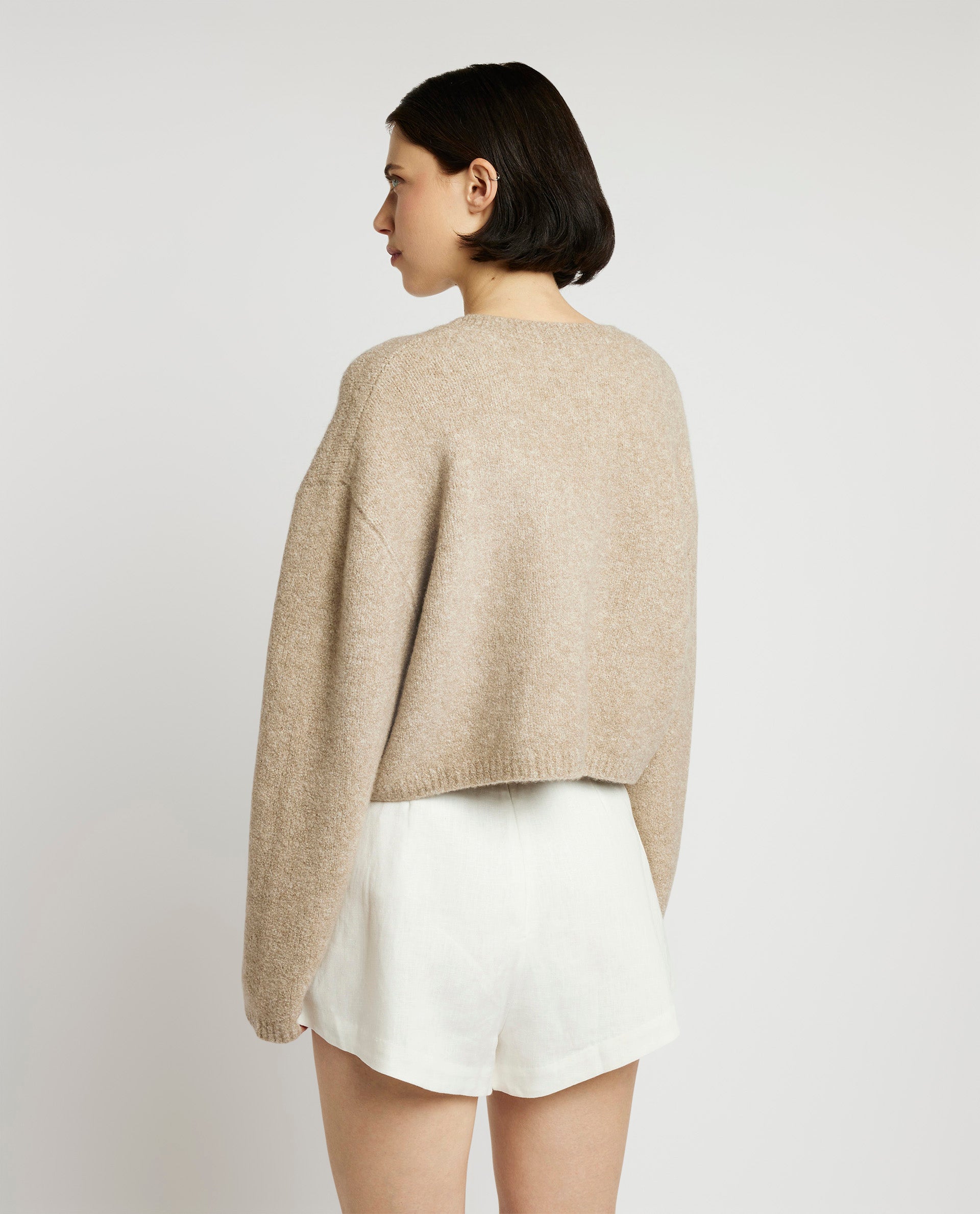 Cashmere trui - Lichtbruin