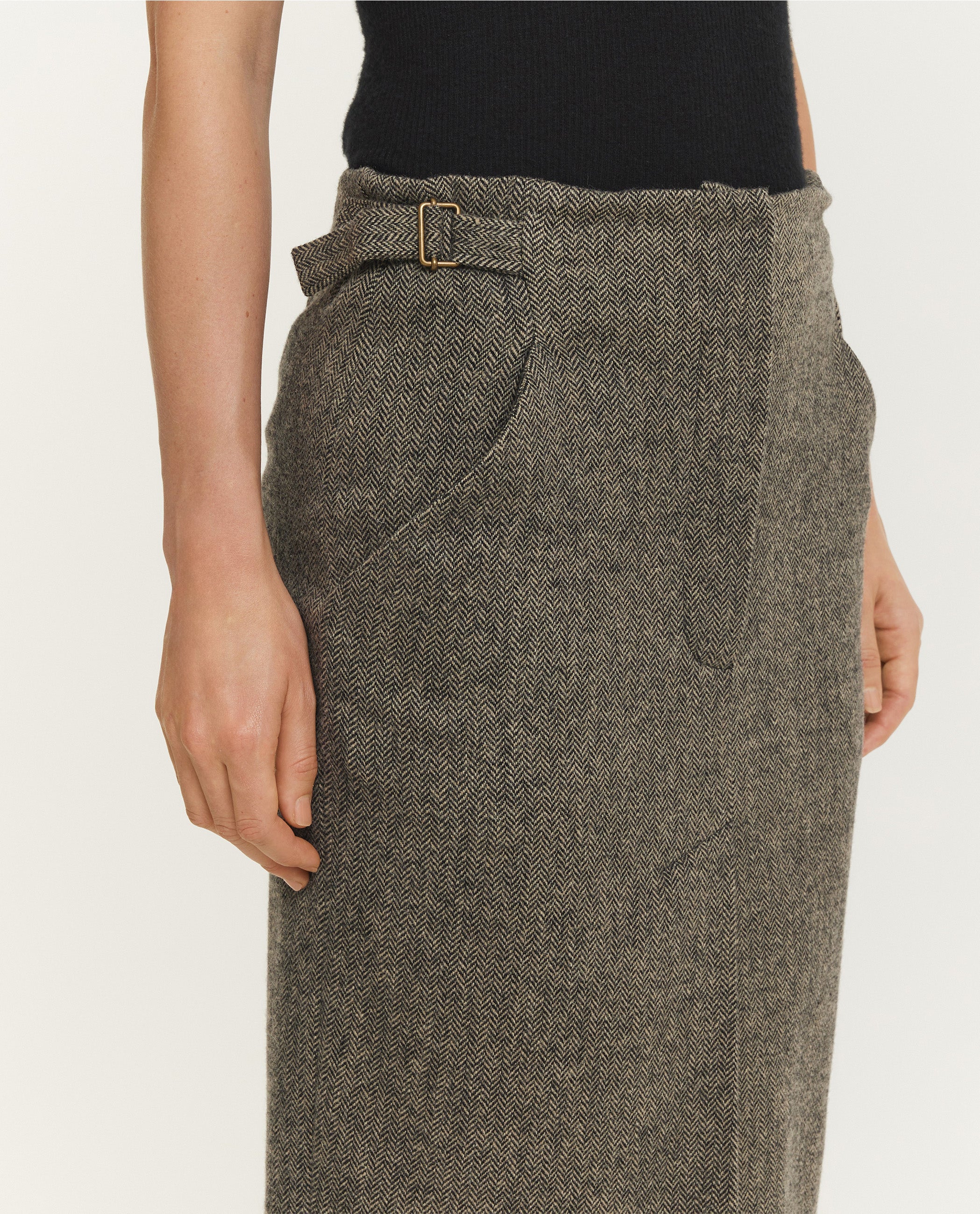 Patterned Pencil Skirt