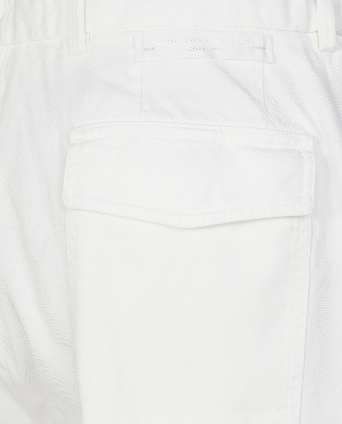 Geplooide Katoenen Shorts - Wit