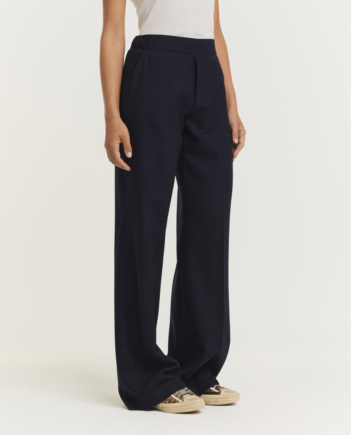 Ariel Wollen Broek - Donkerblauw