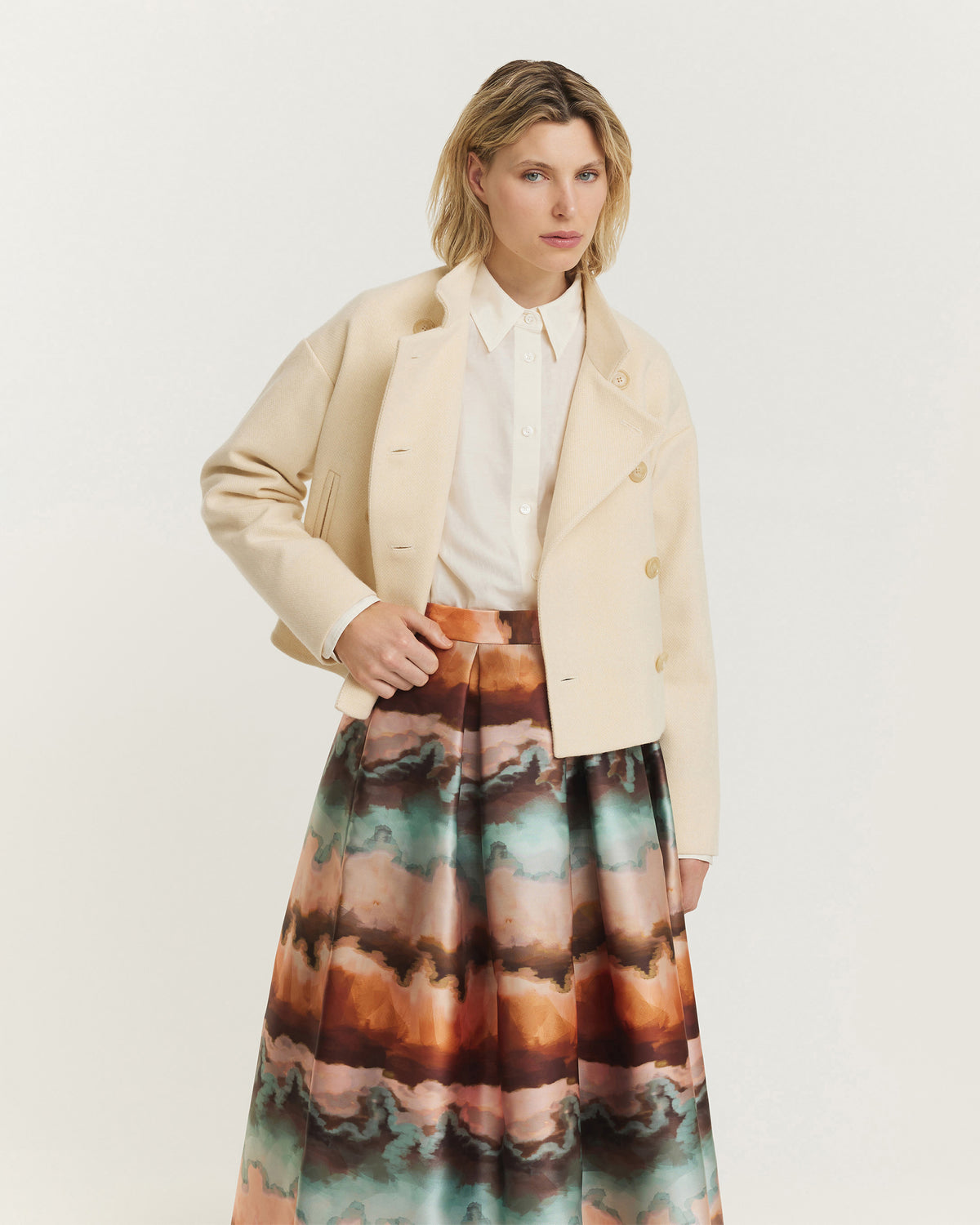 Wool Cashmere Peacoat