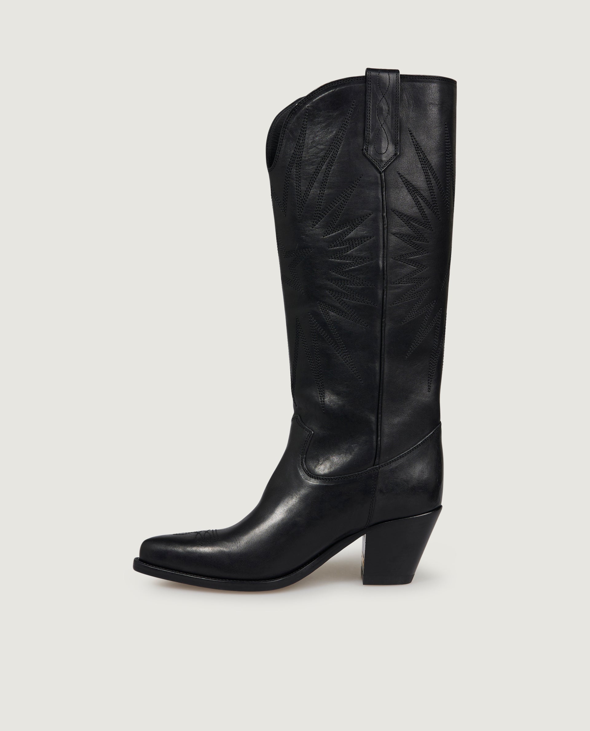 Leren laarzen - Zwart