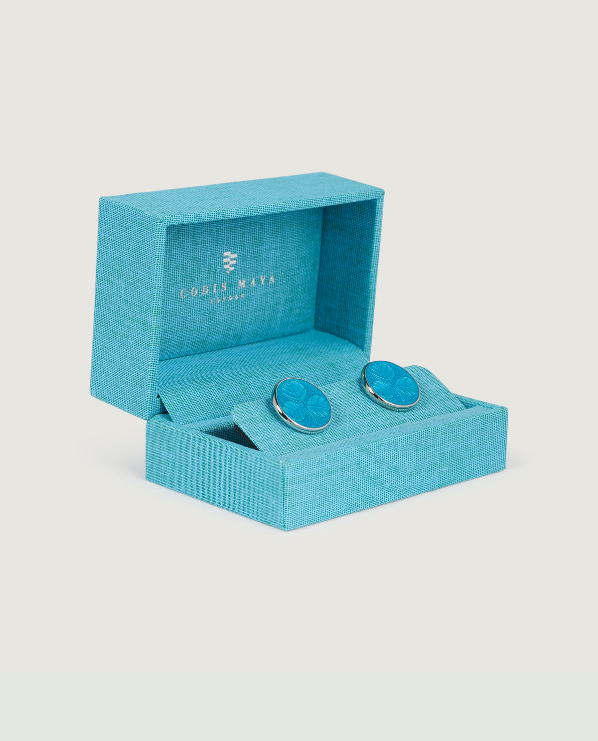 Shamrock Clover Manchetknopen - Blauw