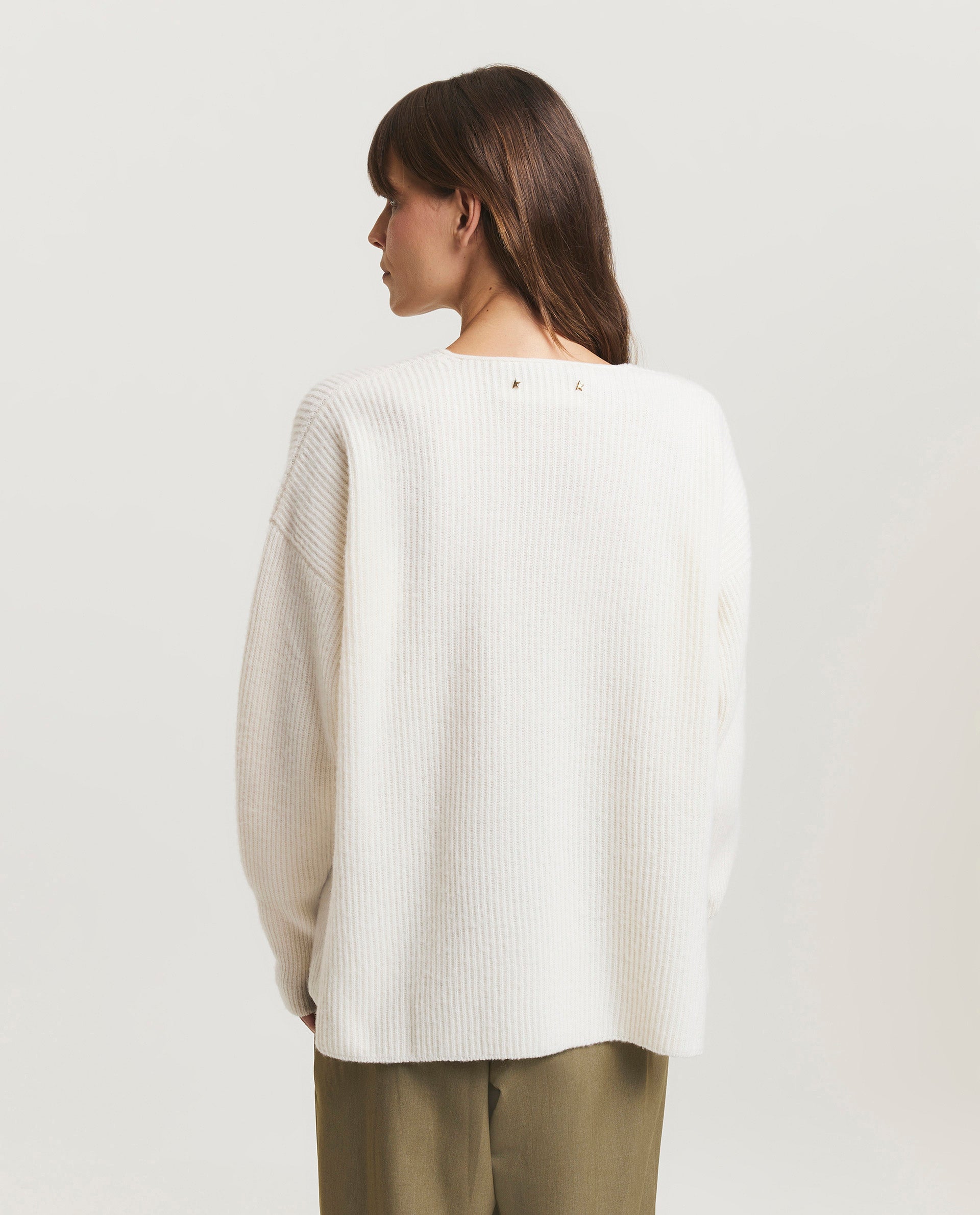 Wool V-neck sweater