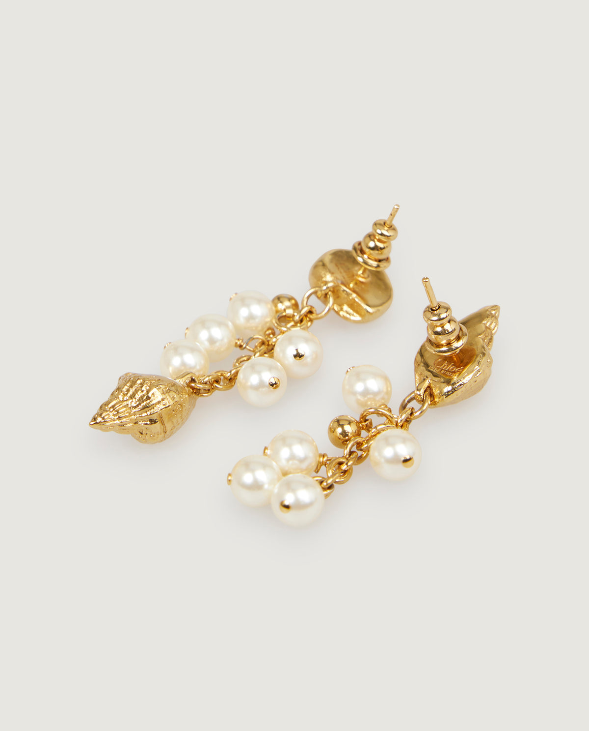 Schelp Oorbellen - Goud