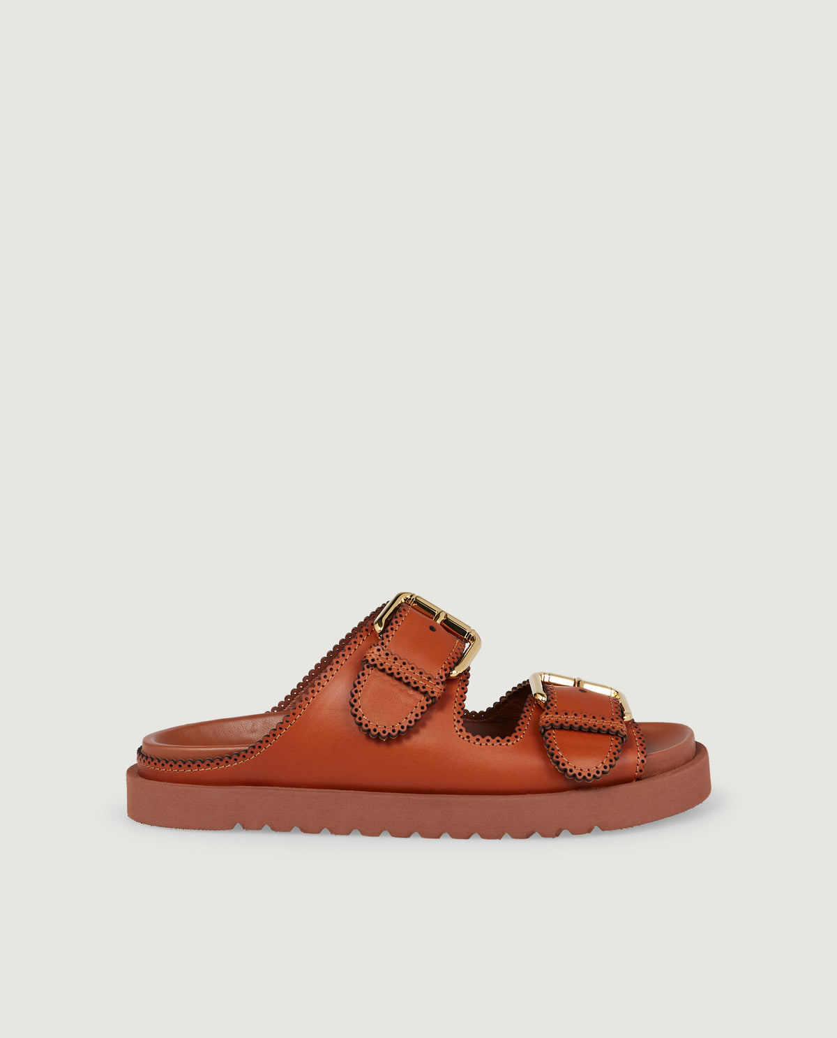 Goldie Slide Sandalen - Lichtbruin