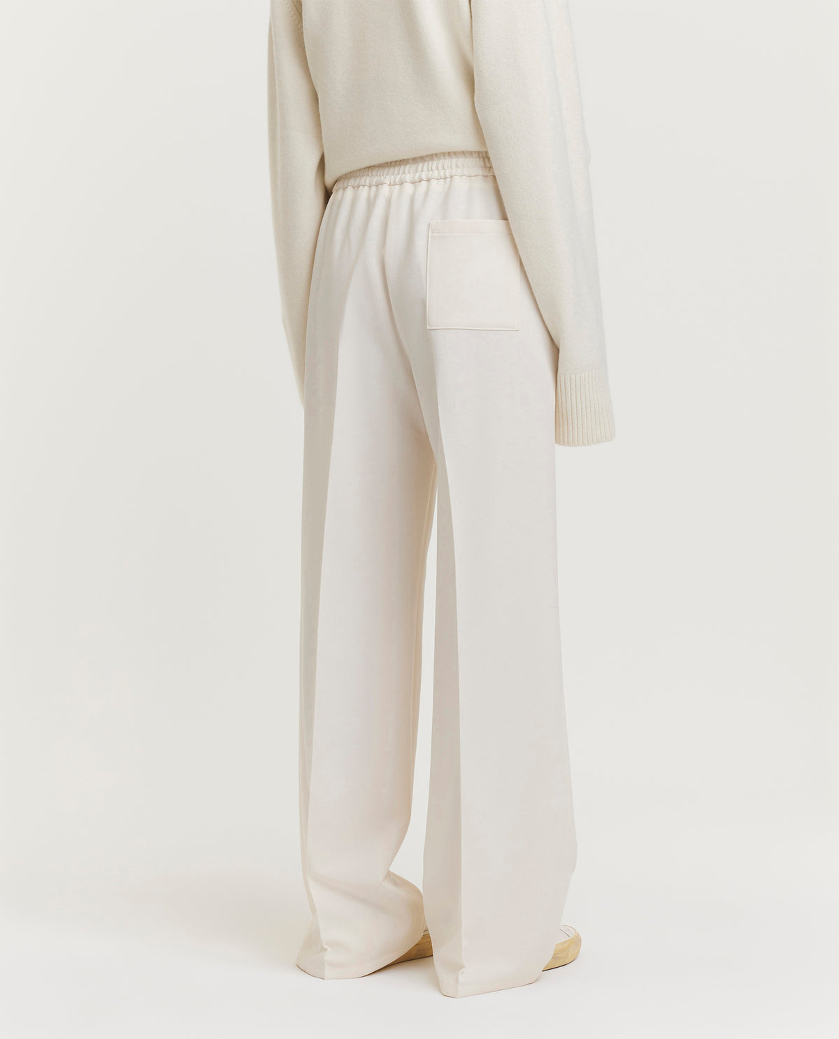 Wijde broek - Ecru