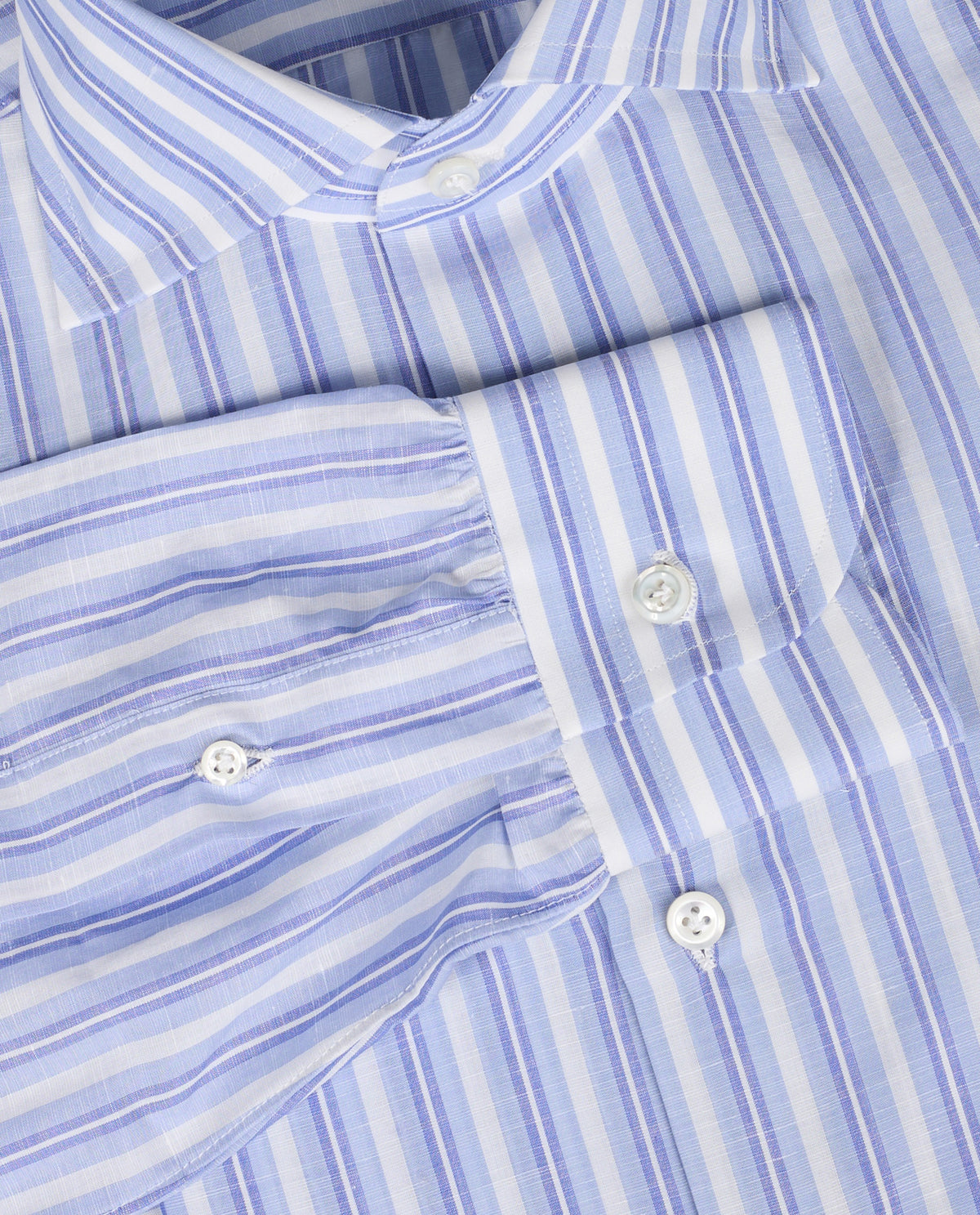 Cotton Linen Striped Shirt