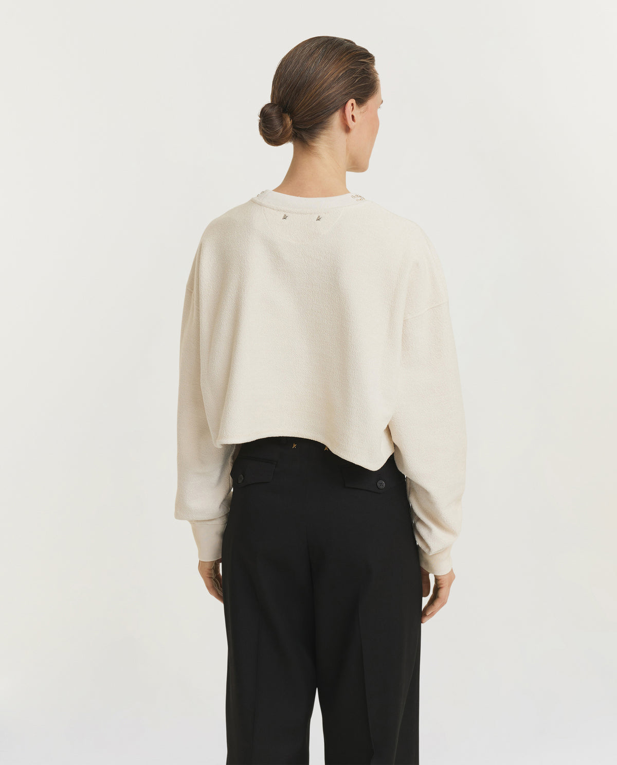 Cropped Crystal Sweatshirt