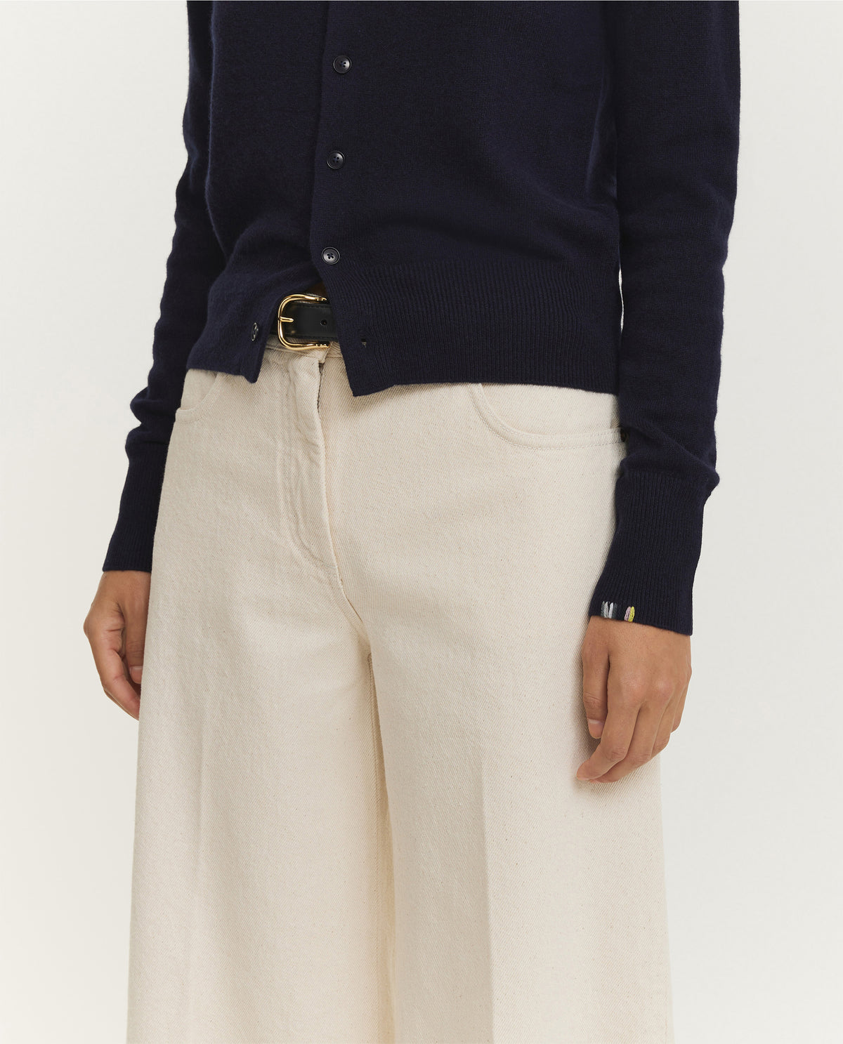 N°300 Little Cashmere Cardigan - Donkerblauw