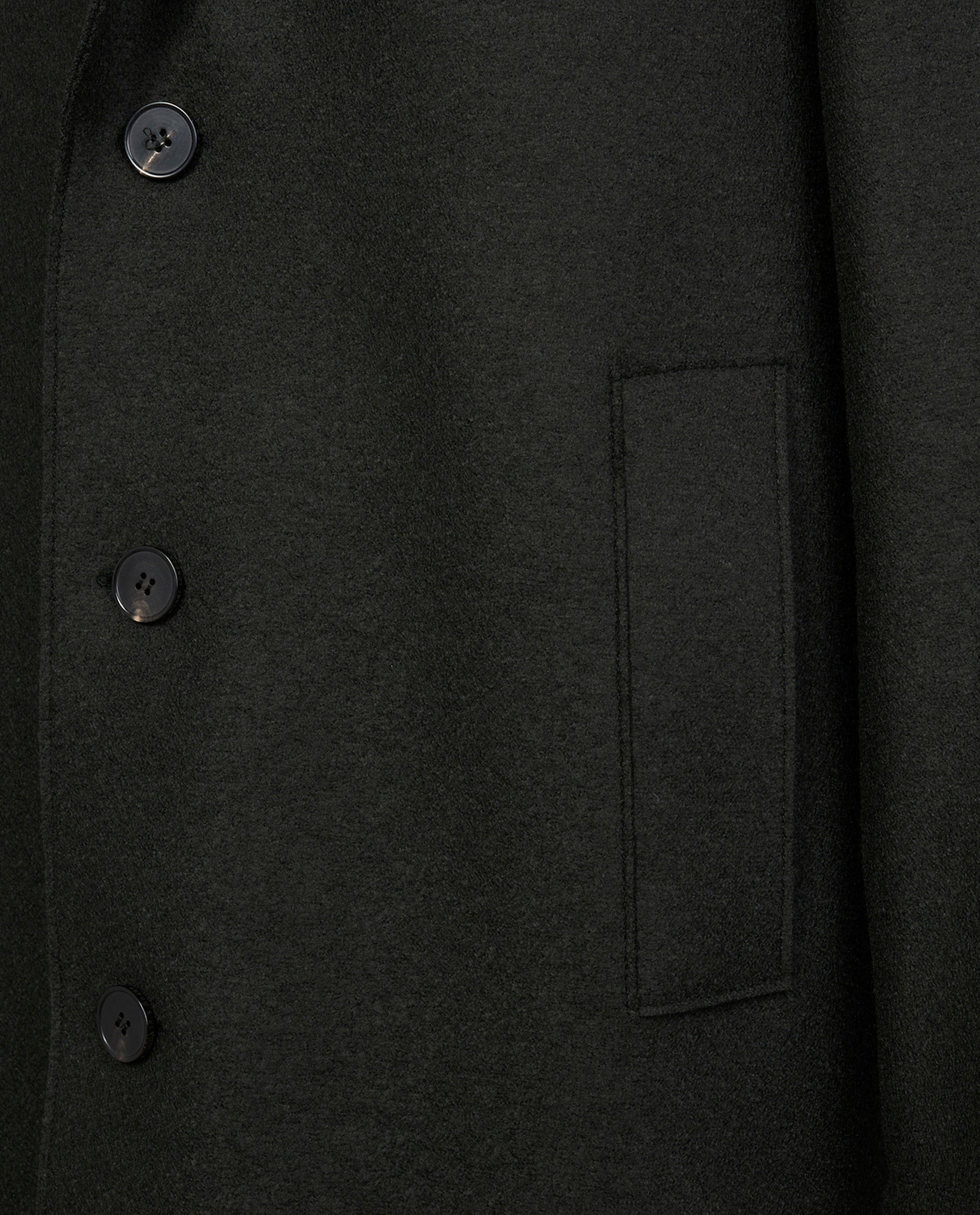 Pressed Wool Greatcoat