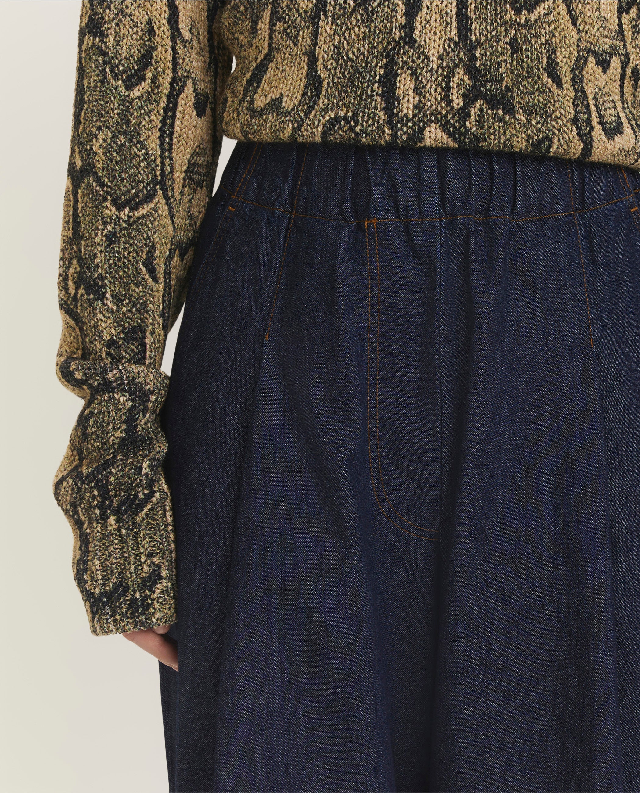 Pila Wijde Katoenen Broek - Blauw