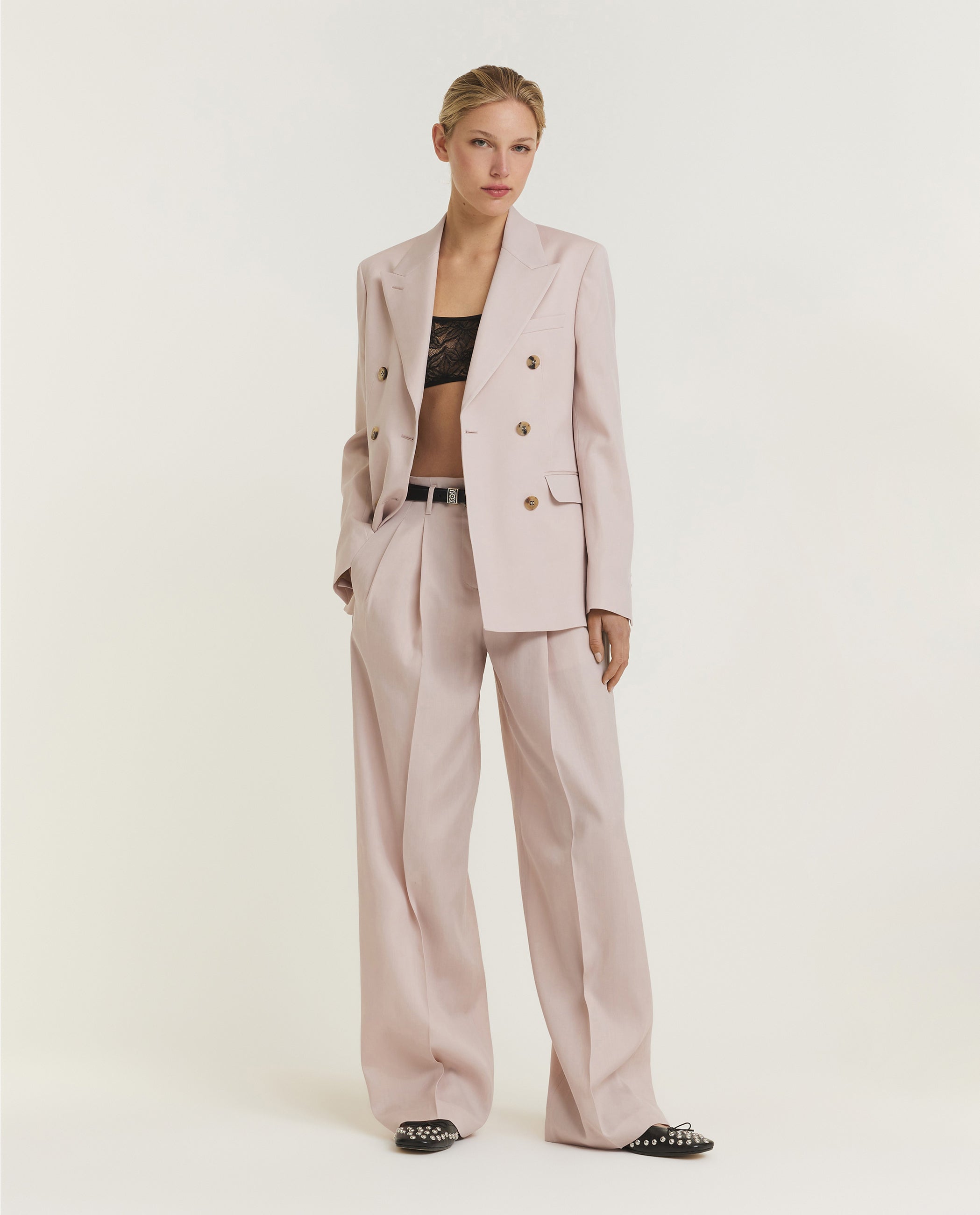 Wool Double Breasted Blazer