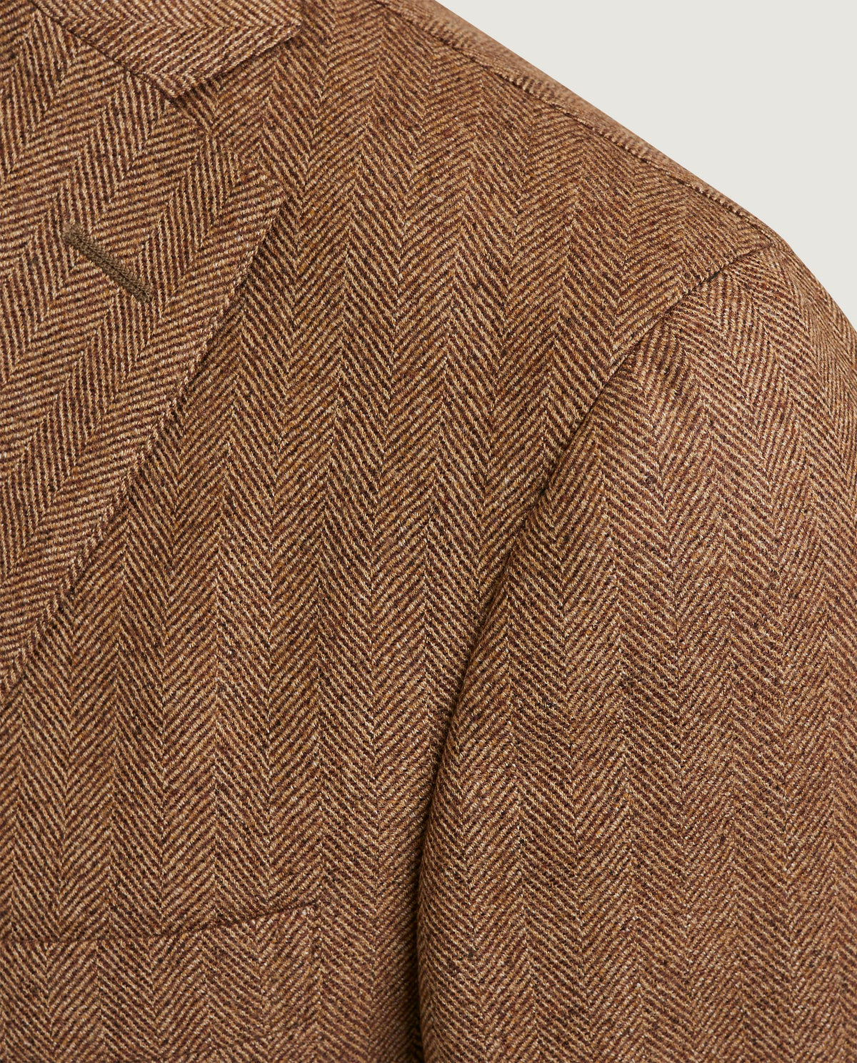 Visgraat Jasje - Lichtbruin