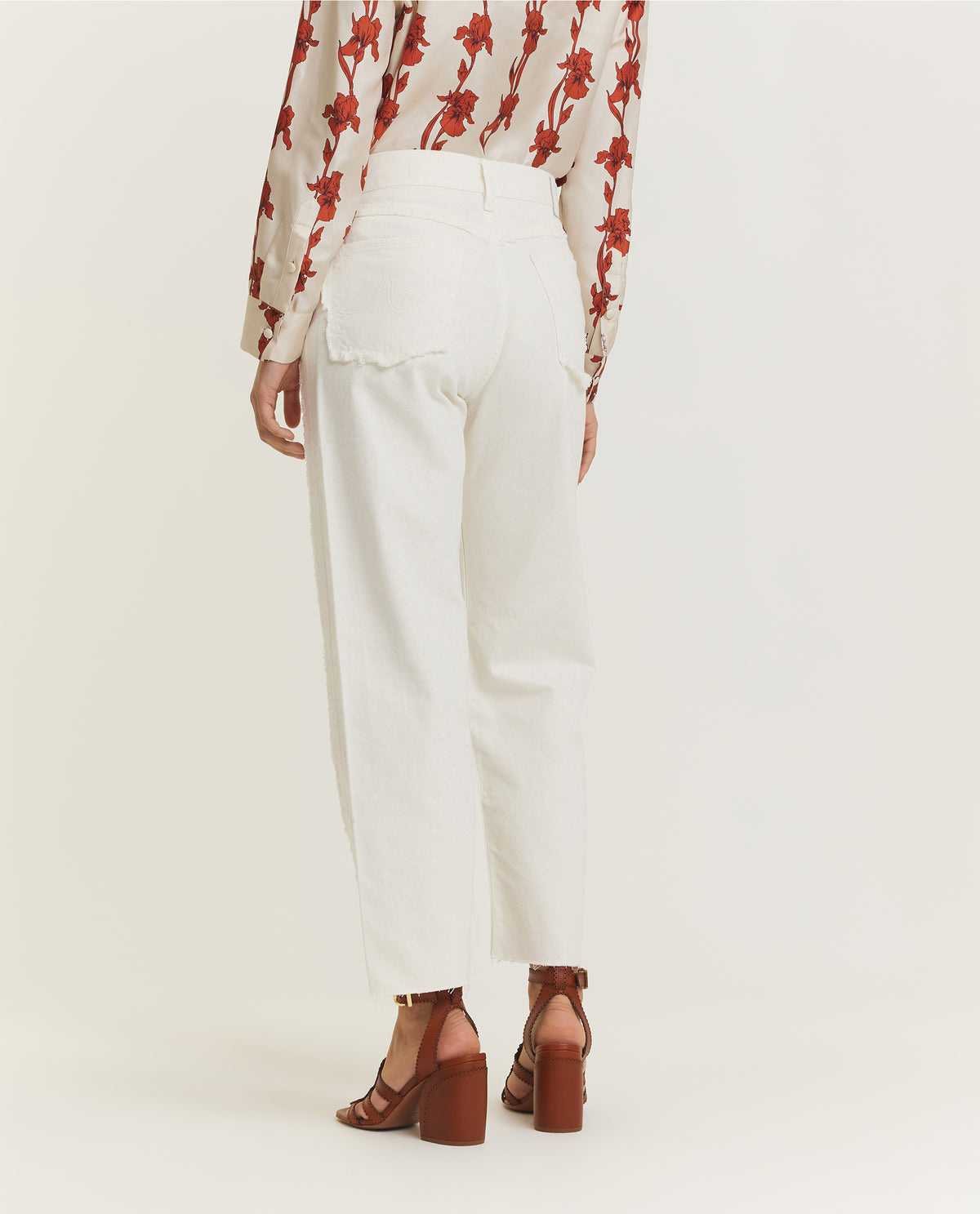 Fringed Slouchy Jeans