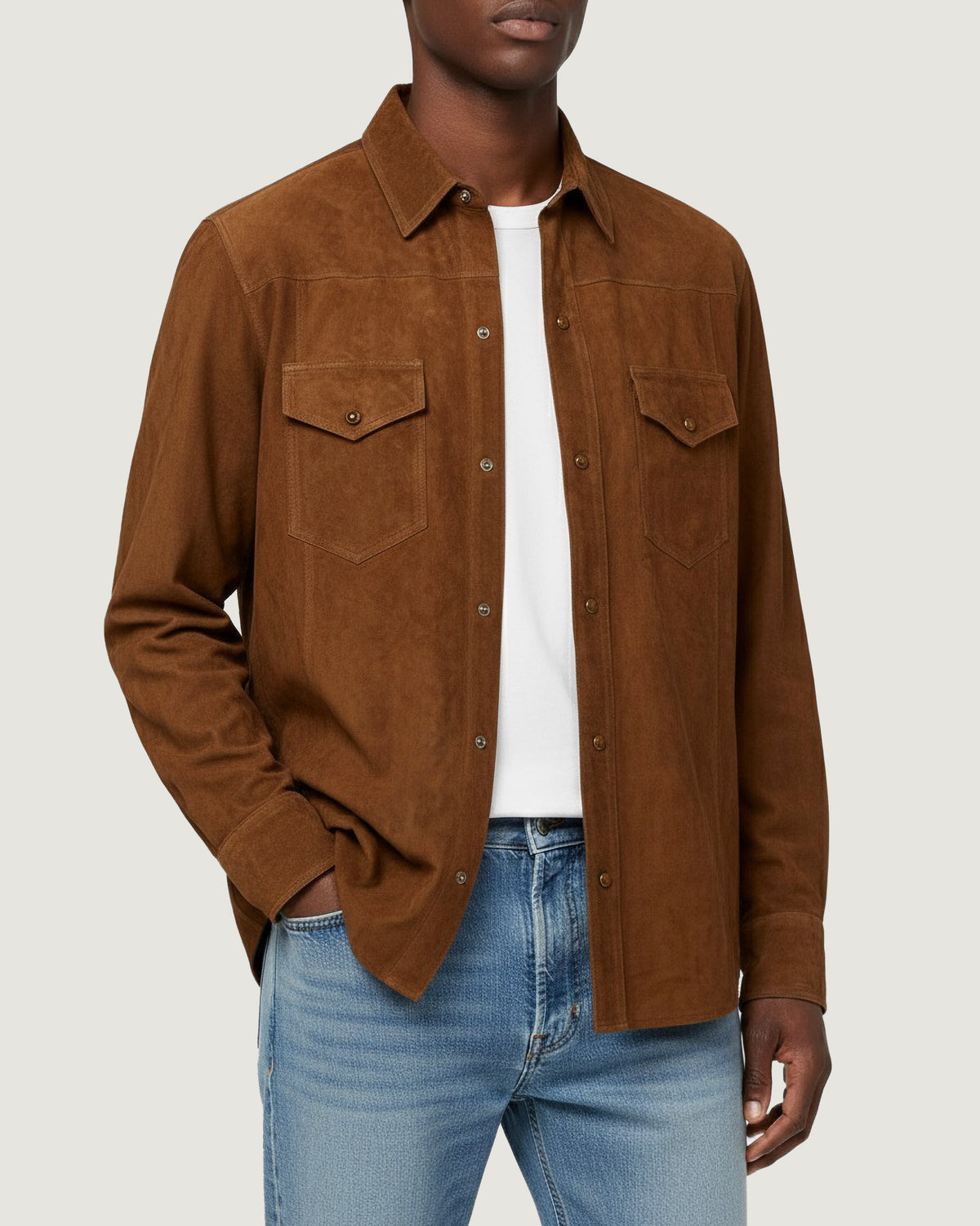 Suede Overshirt