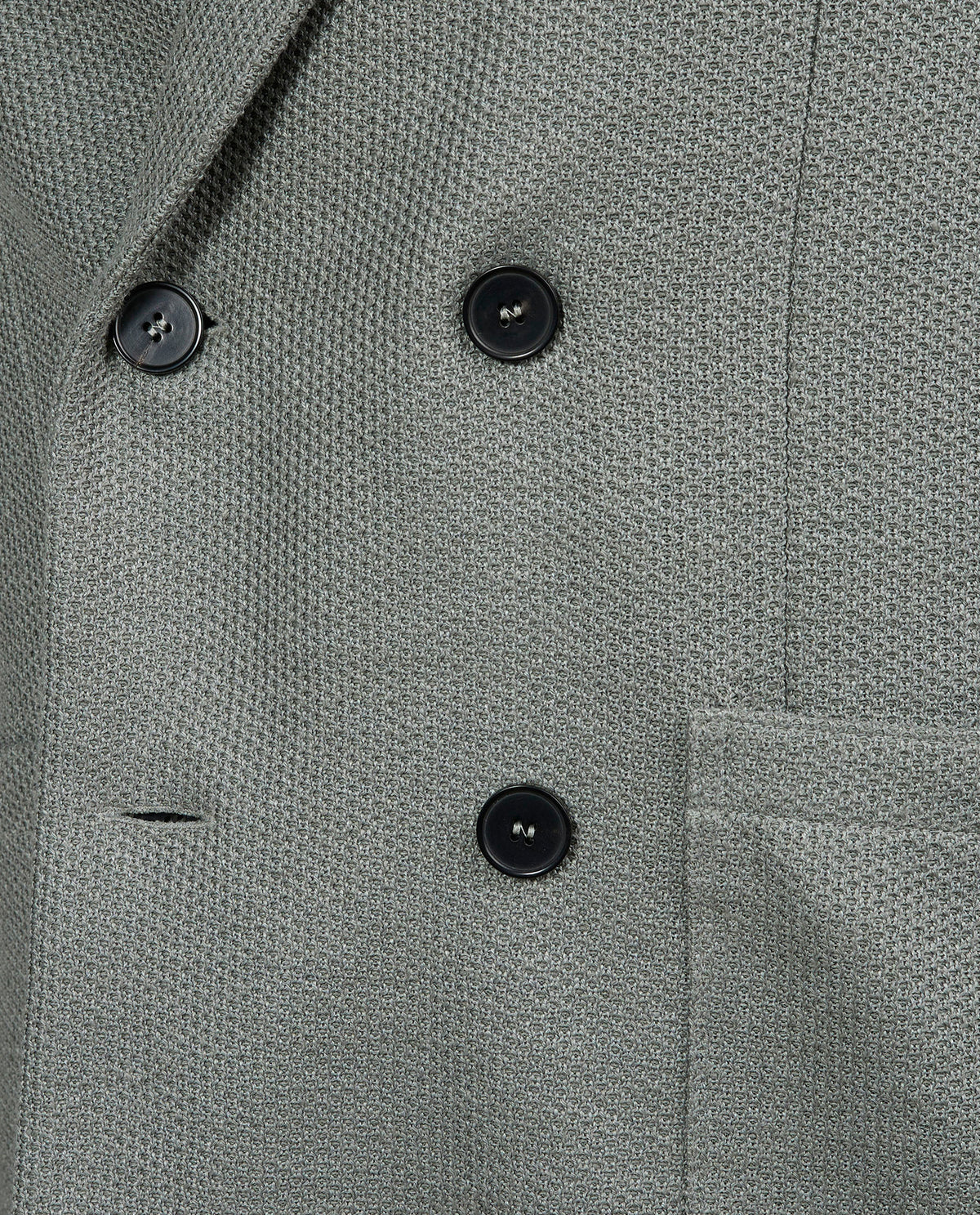 Double Breasted Honeycomb Jasje - Groen