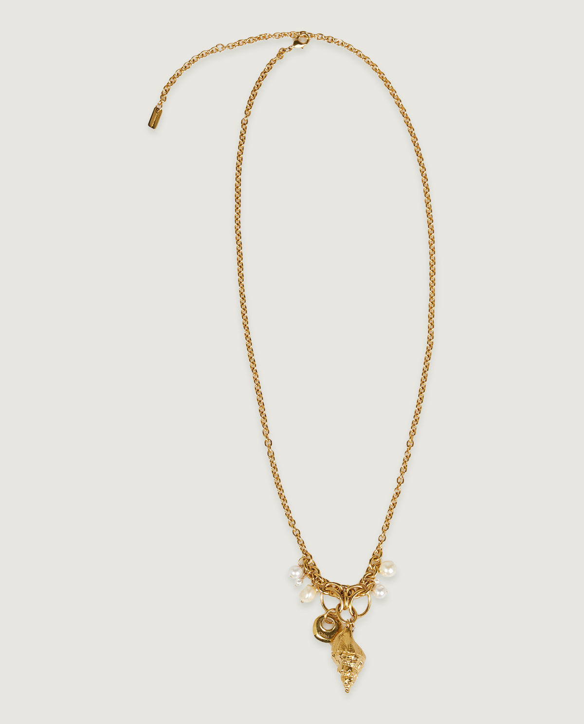 Ketting met schelpenhanger - Goud