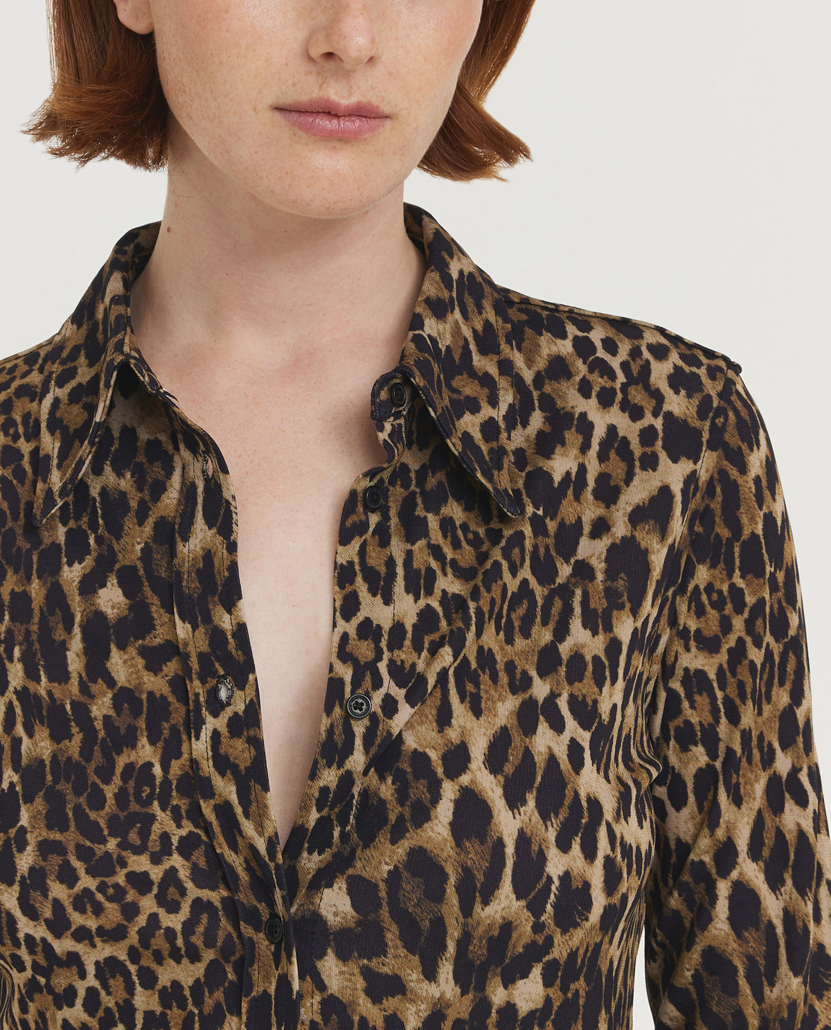 Leopard Celestine Shirt - Lichtbruin