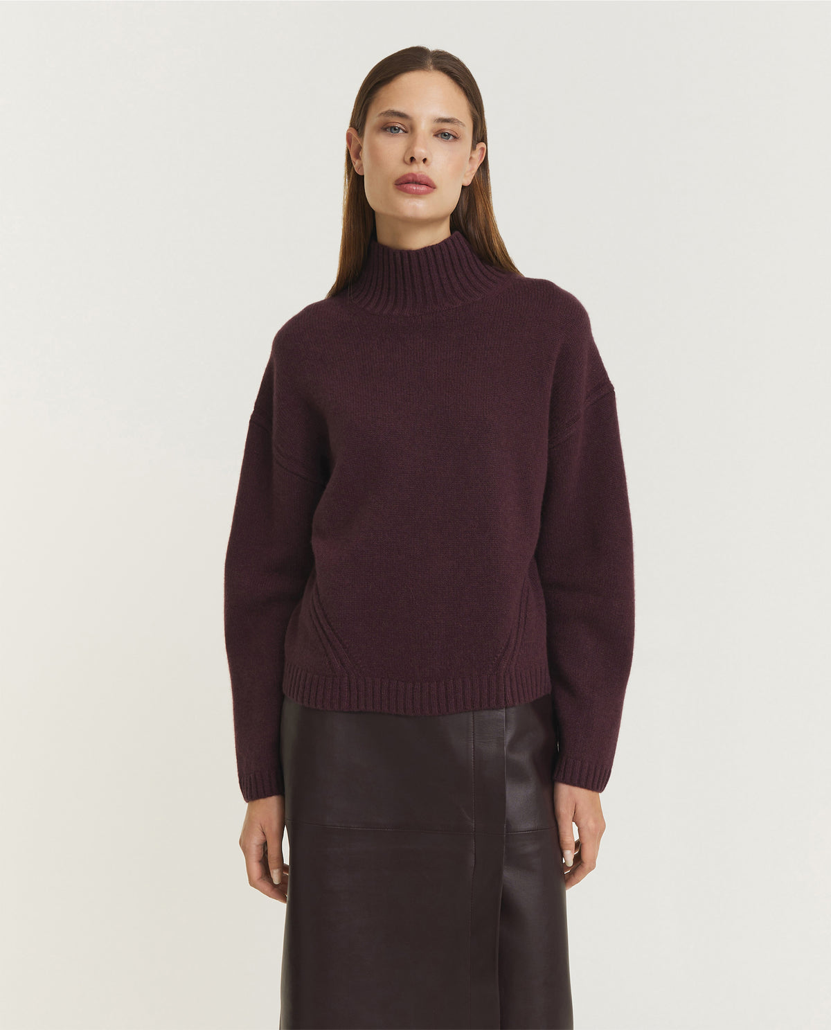 Luxe Cashmere Coltrui - Paars