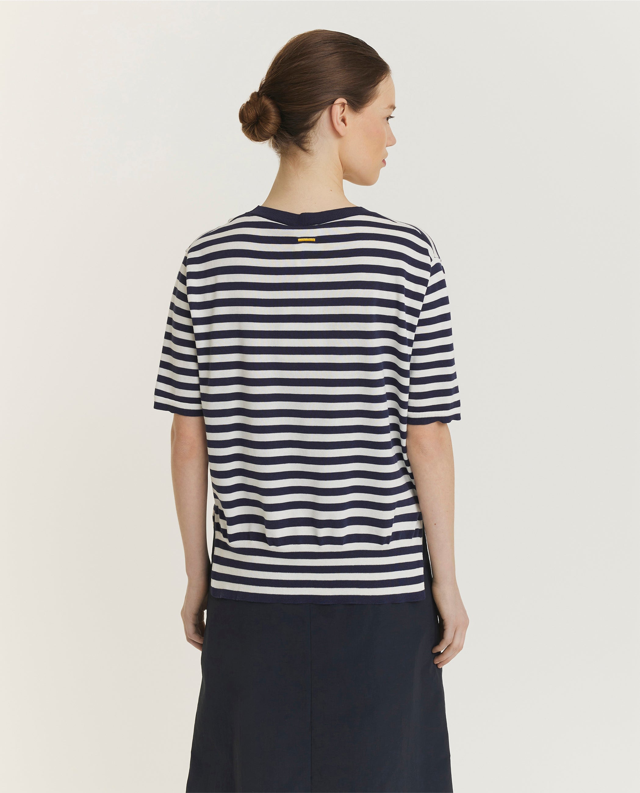 Striped Cotton Blend Top