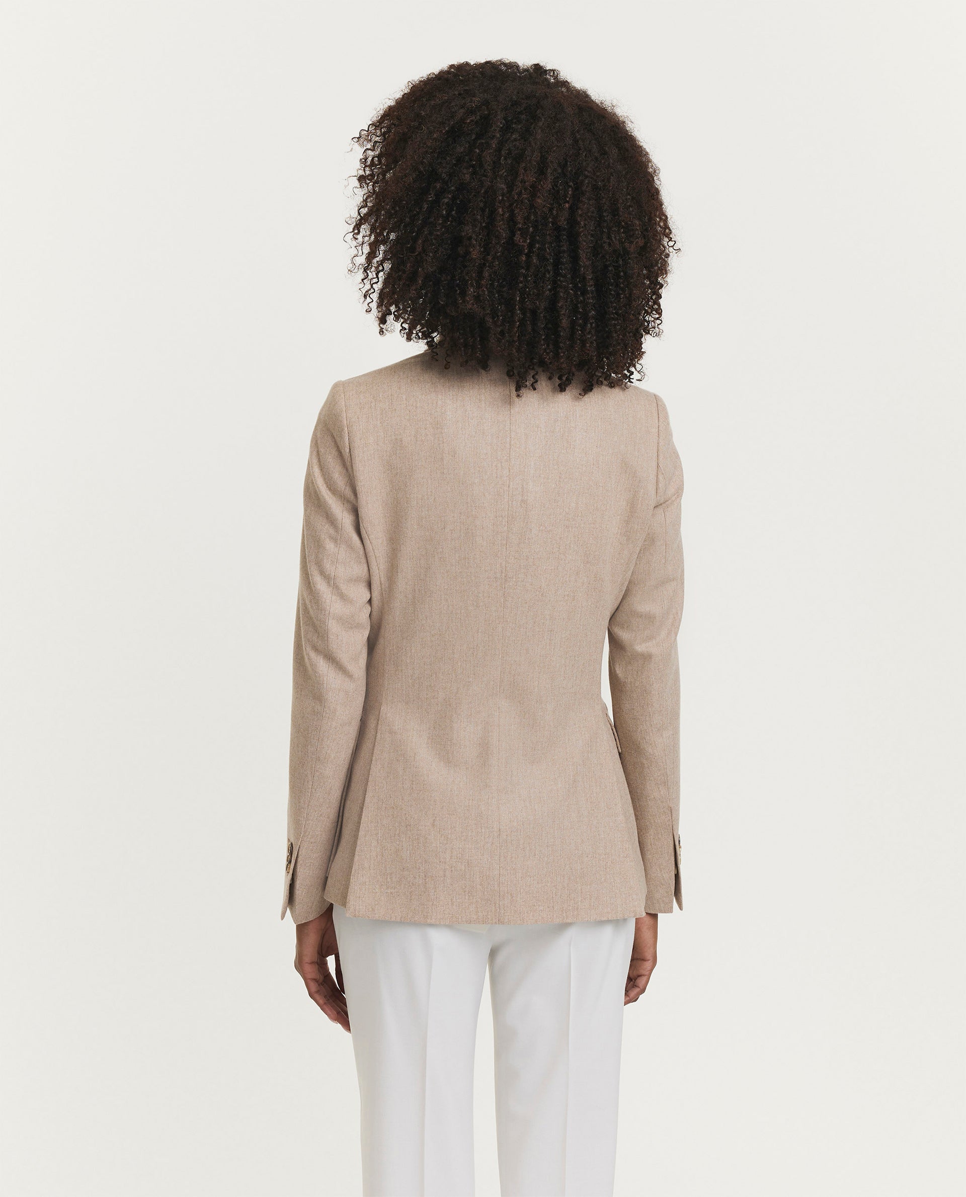 Wollen blazer in krijtstreep