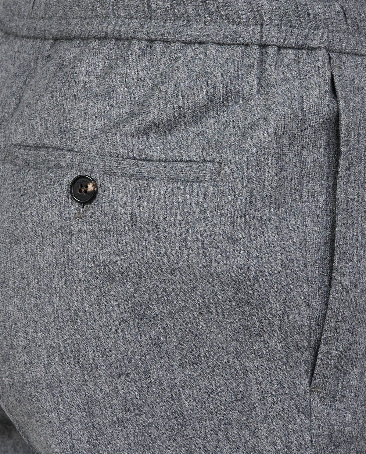 Wol Flannel Broek - Grijs