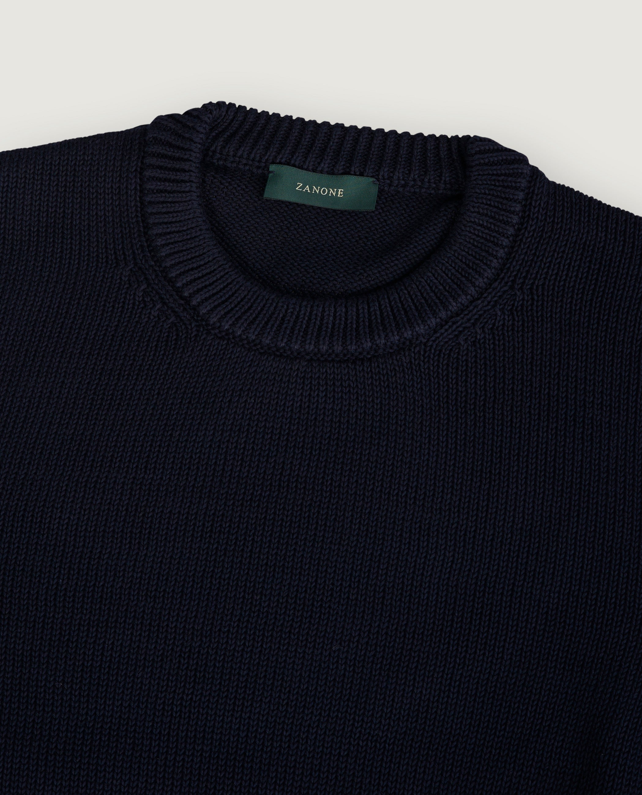 Katoenen Trui - Donkerblauw