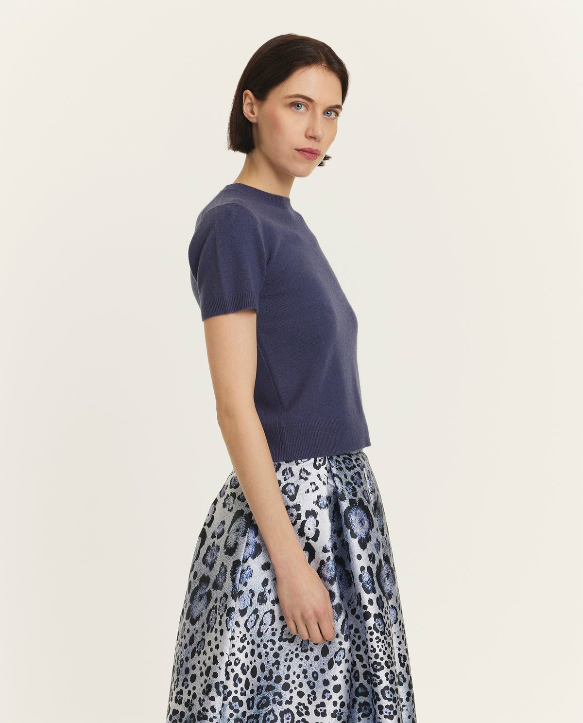 Wol cashmere trui - Blauw