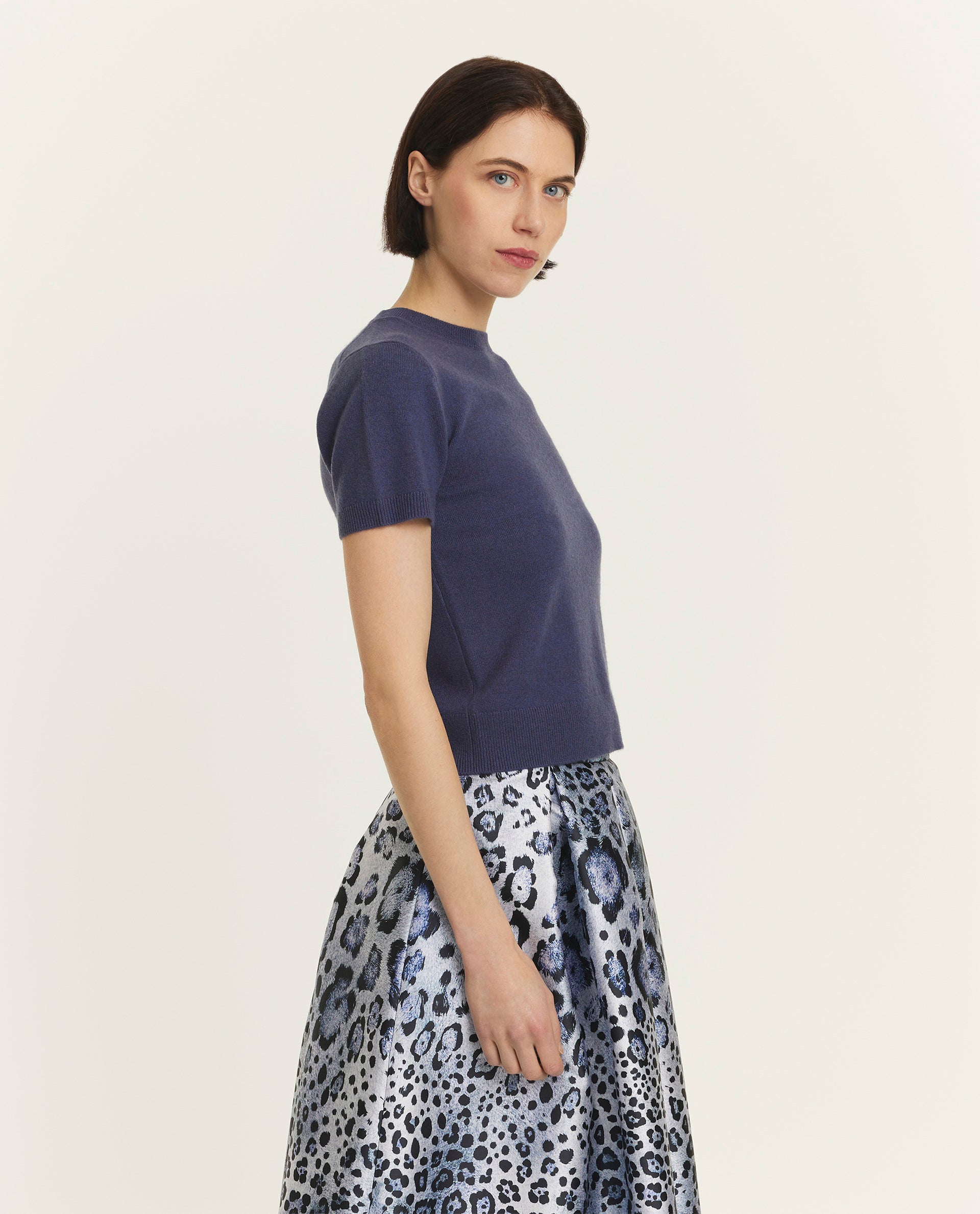 Wol cashmere trui - Blauw