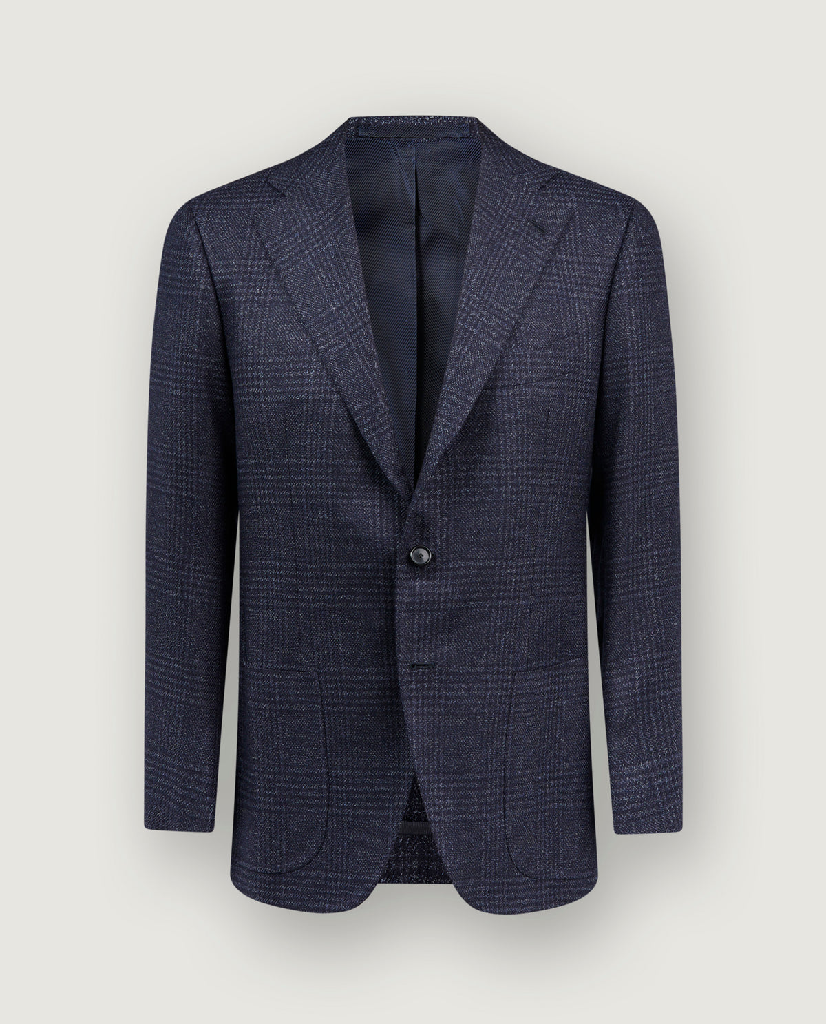 Wool Silk Glencheck Jacket