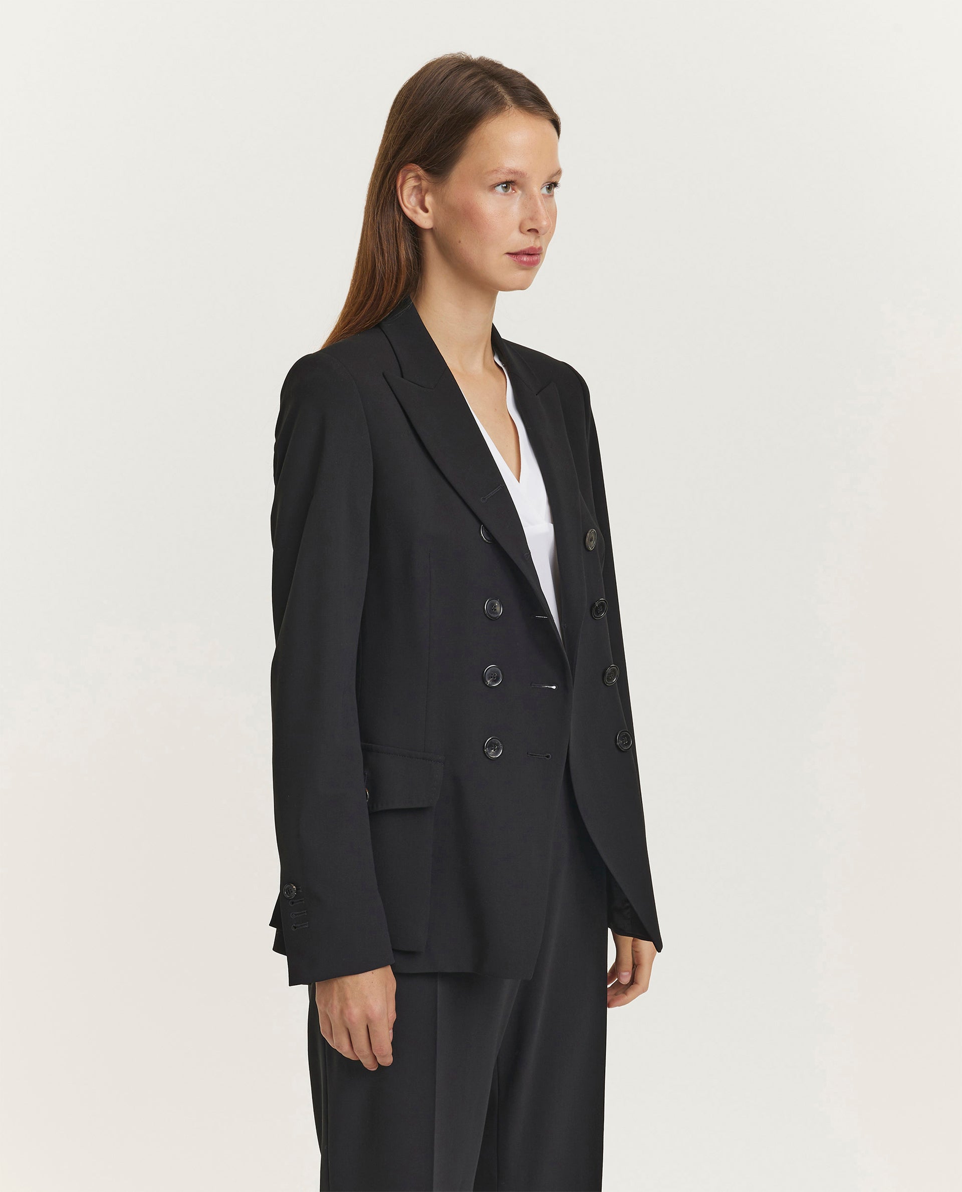 Double breasted blazer - Zwart