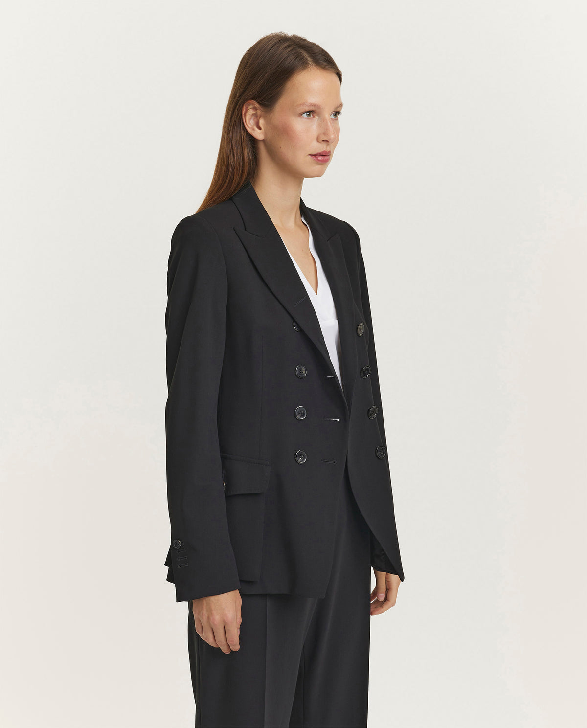 Double breasted blazer - Zwart