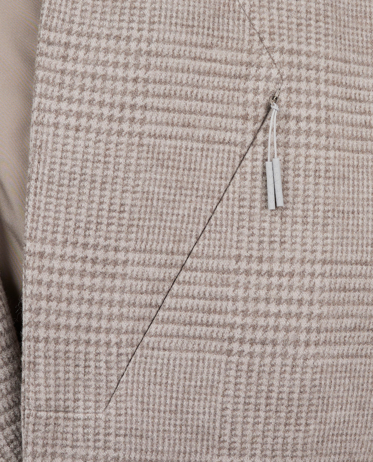 Wollen Hoodie Blazer - Lichtbruin