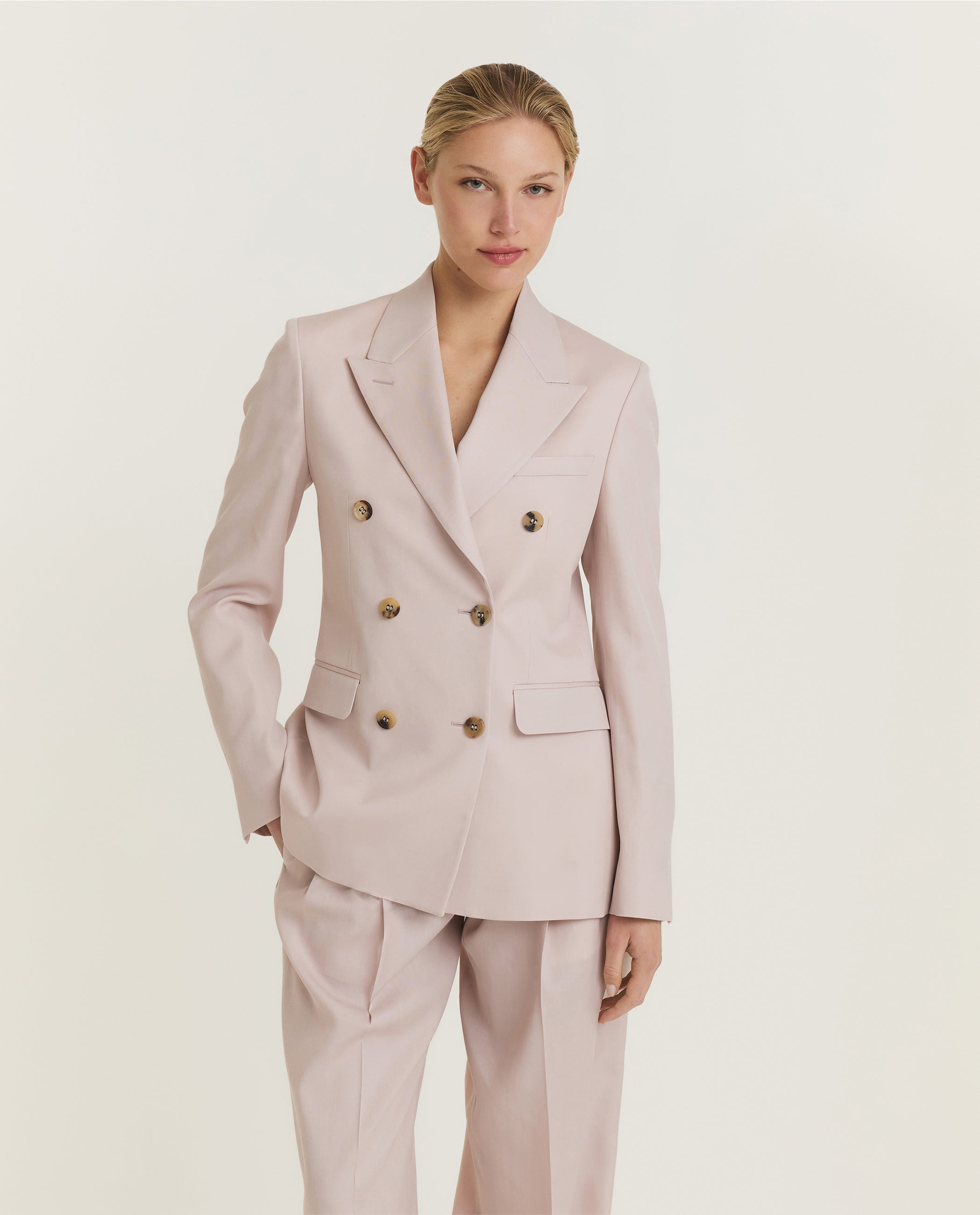 Wool Double Breasted Blazer