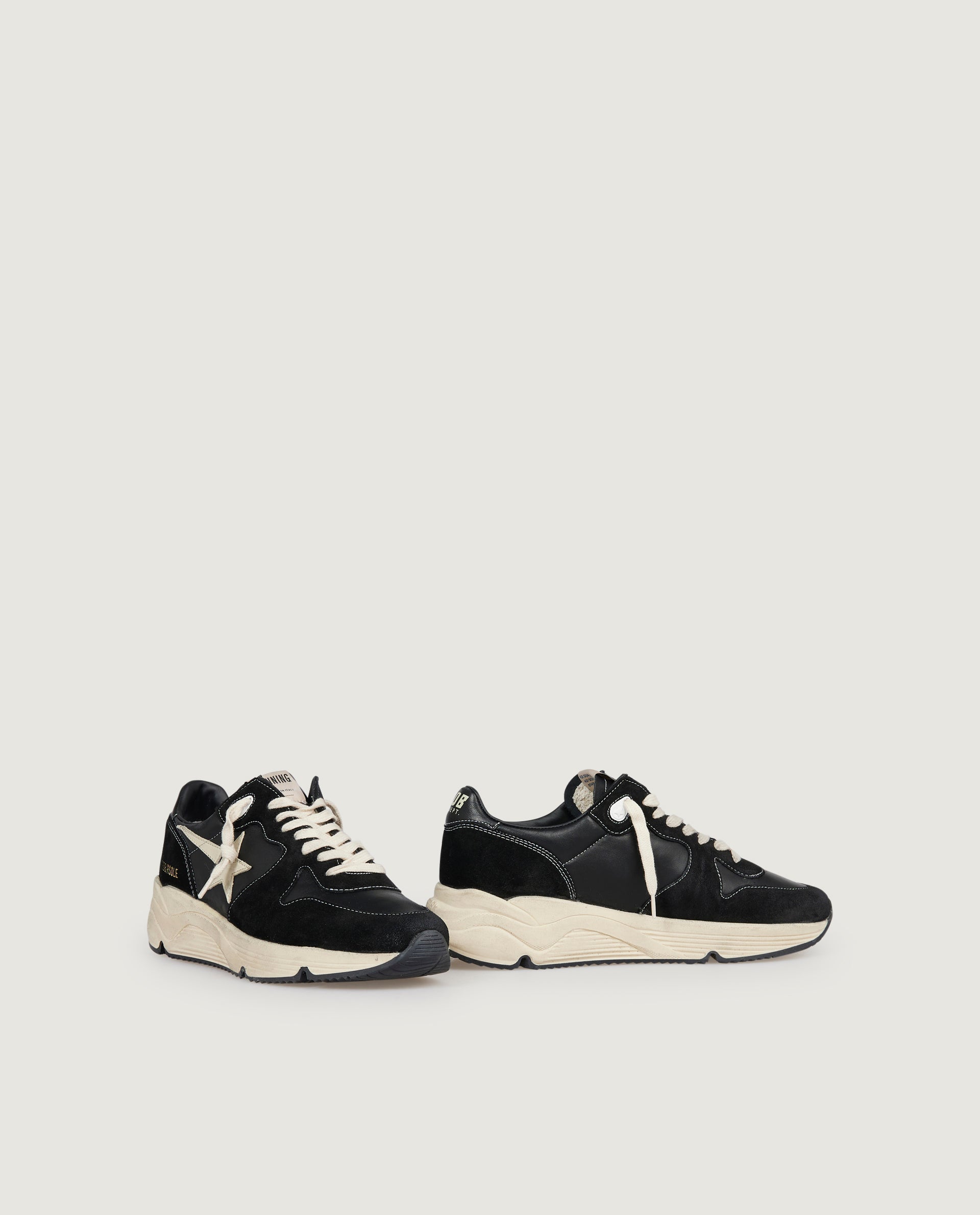 Running sole sneakers - Zwart