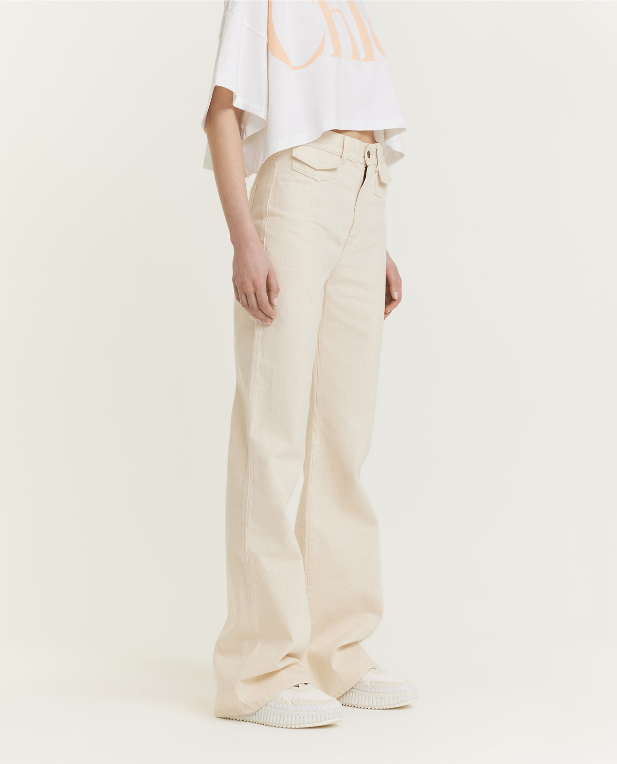 Pure Cotton Flare Jeans