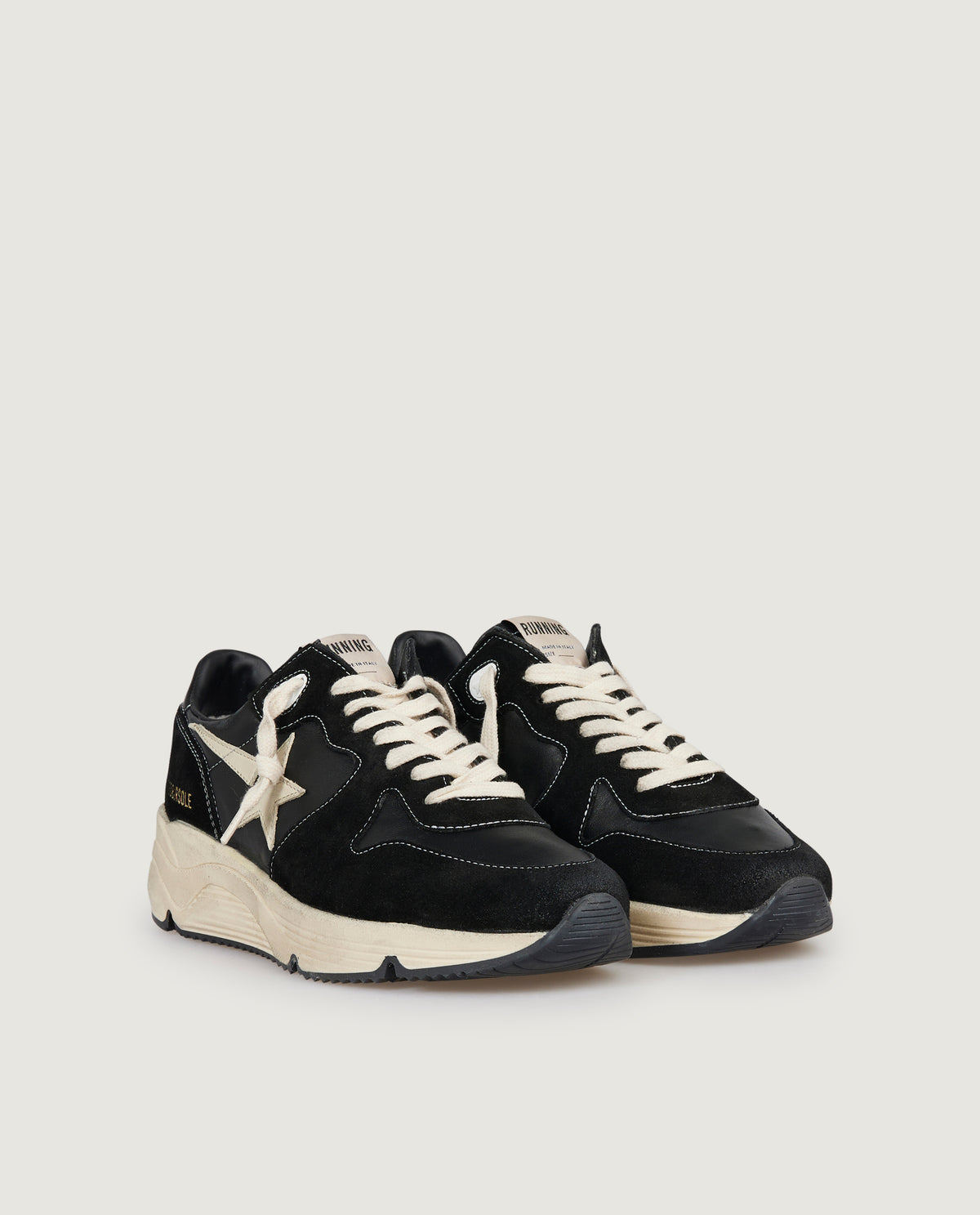 Running sole sneakers - Zwart