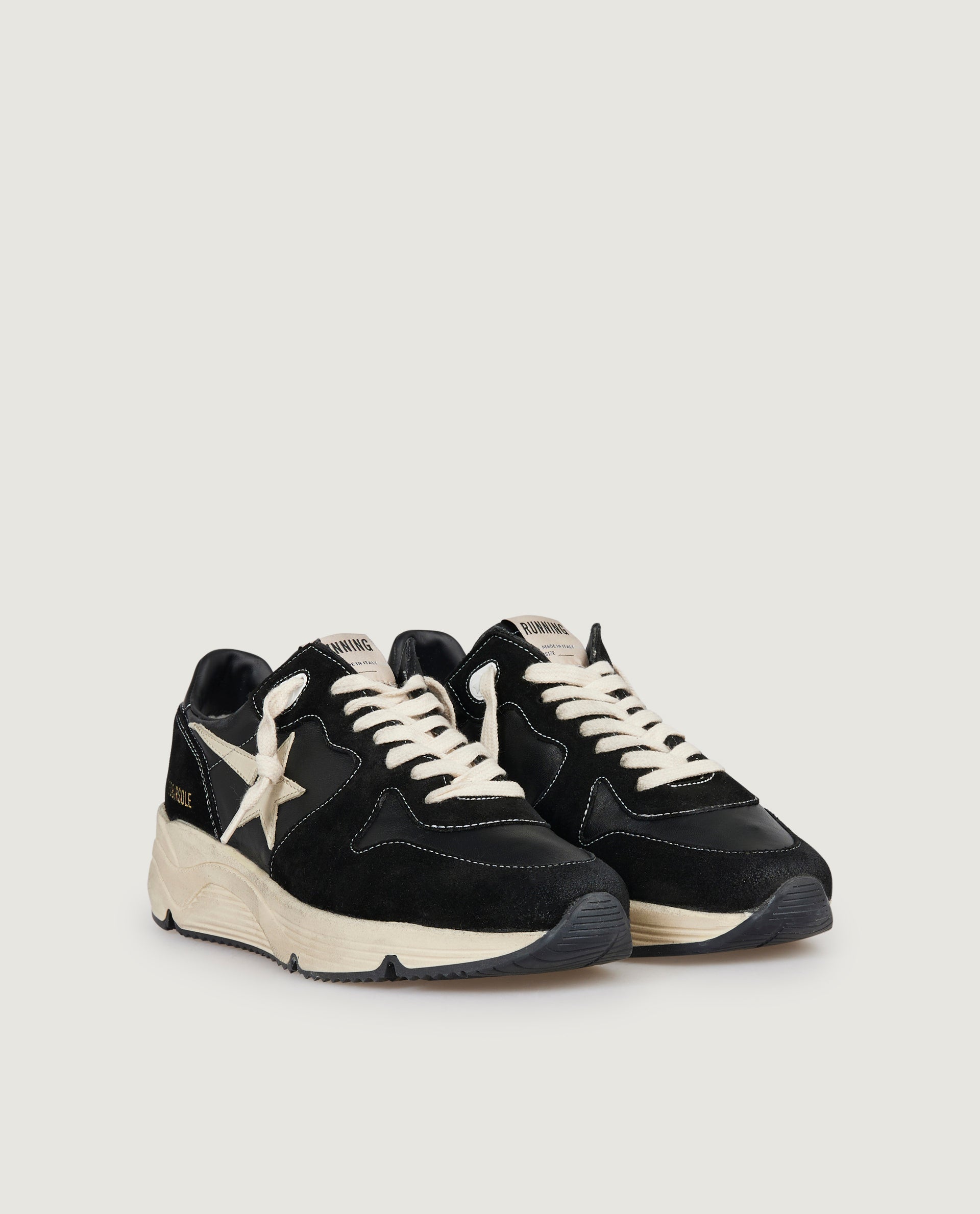 Running sole sneakers - Zwart