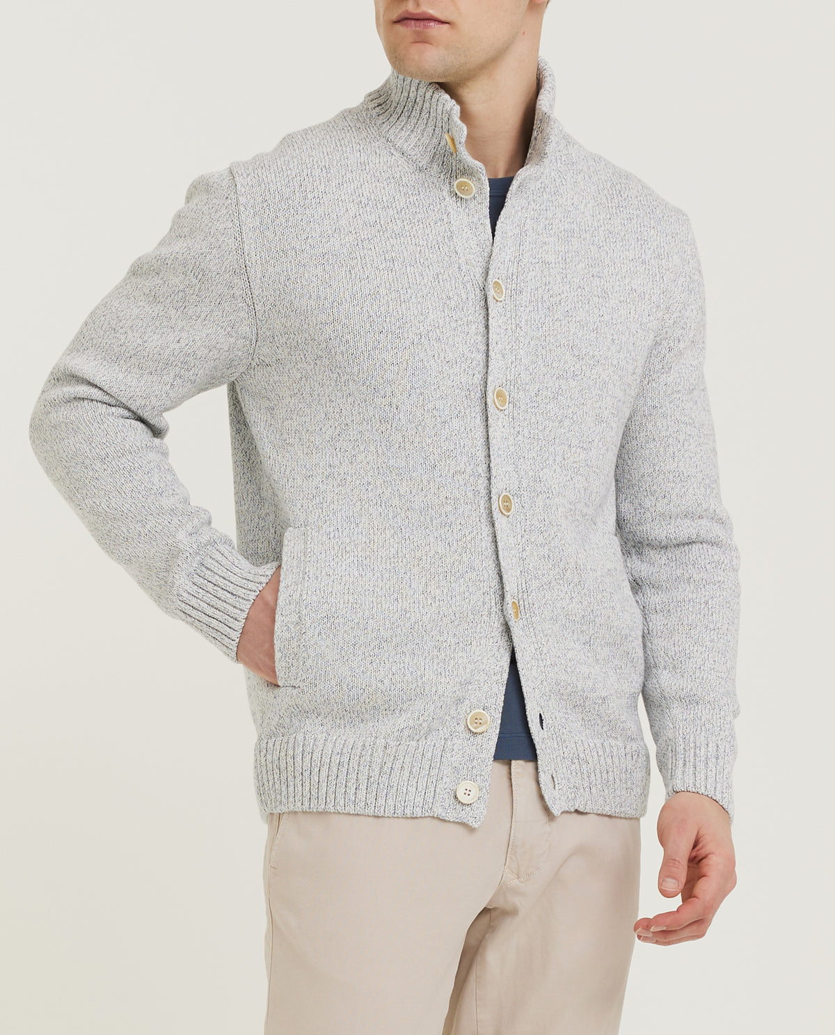 Chioto Cardigan - Lichtgrijs