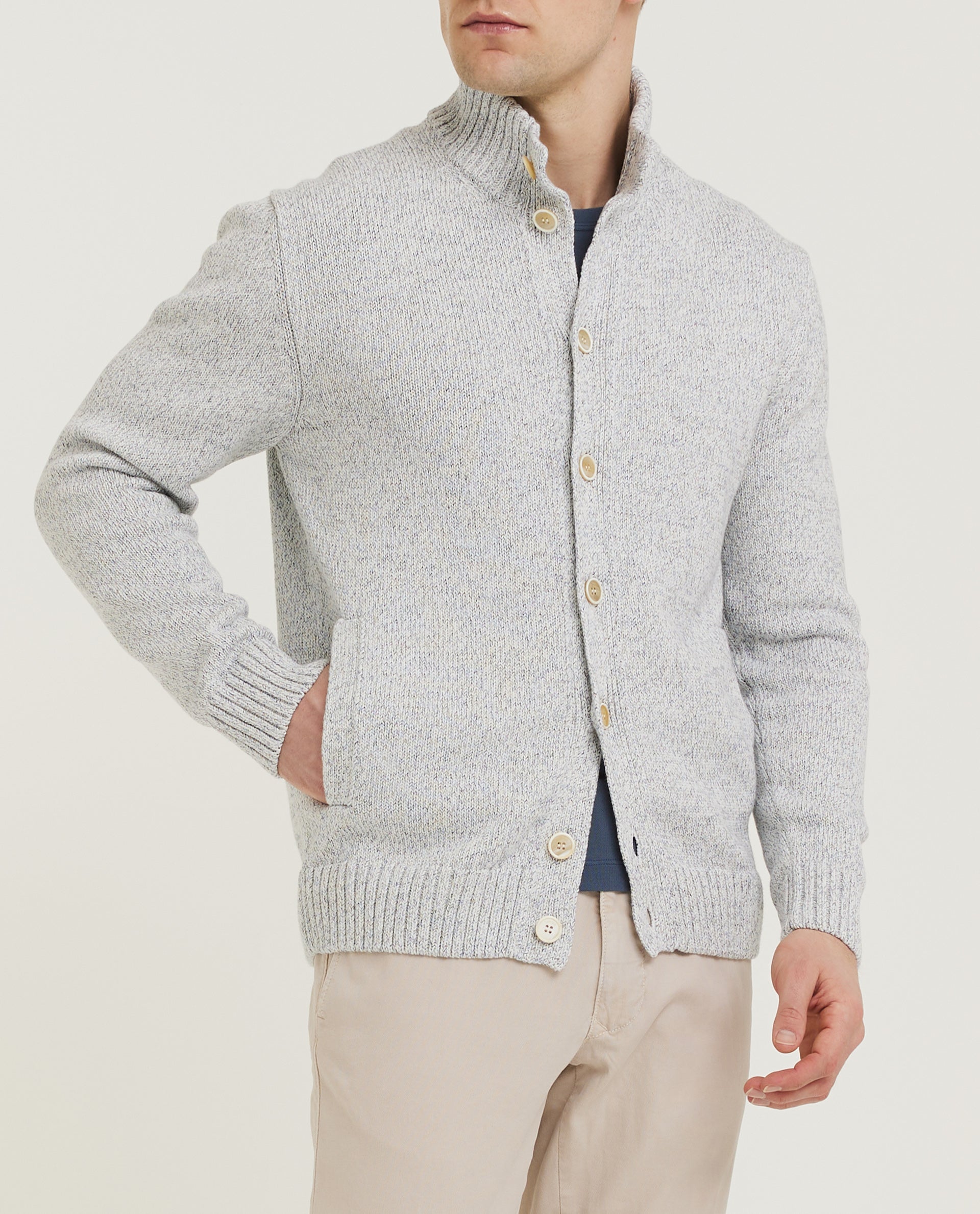 Chioto Cardigan - Lichtgrijs