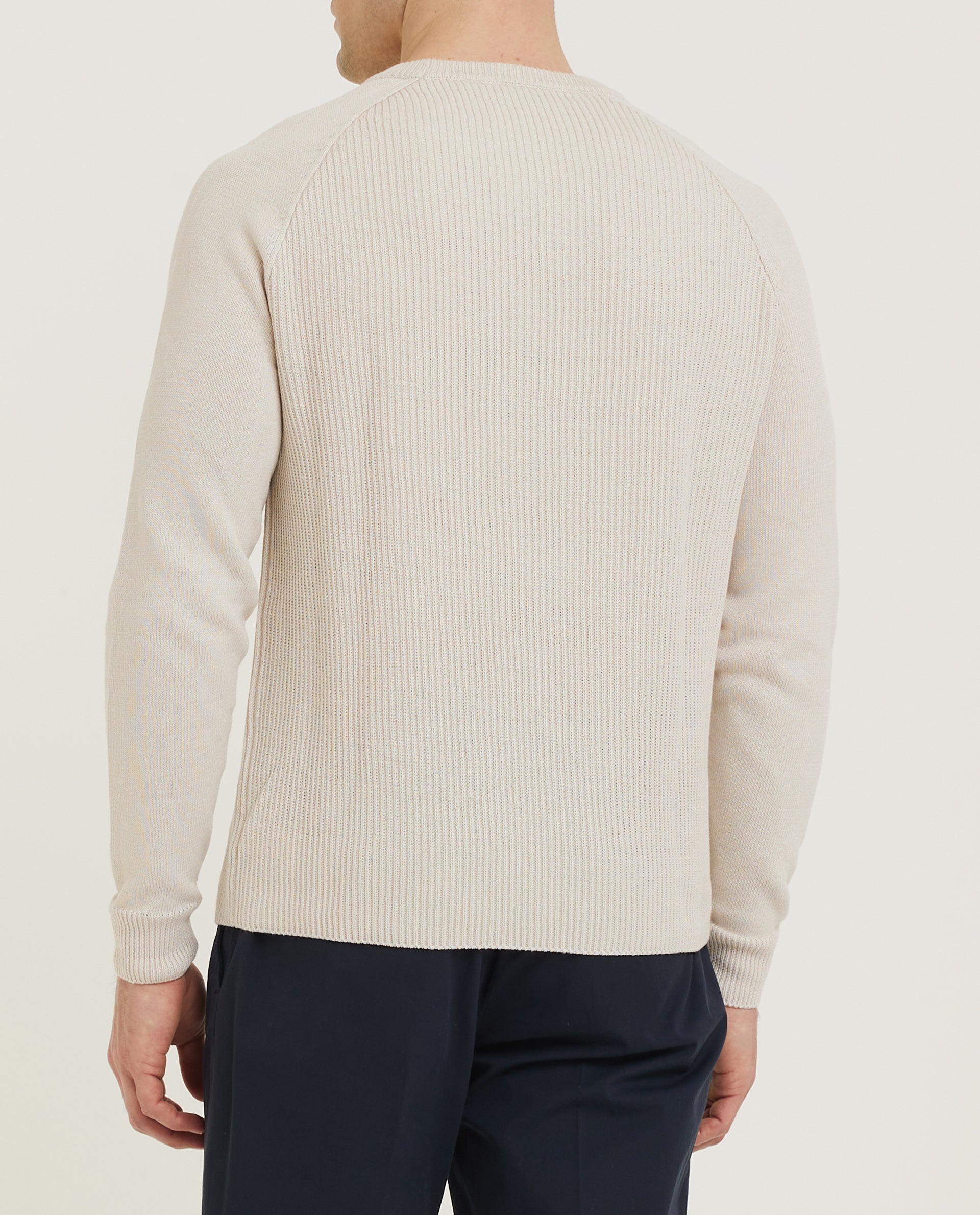 Linnen Katoenen Trui - Ecru