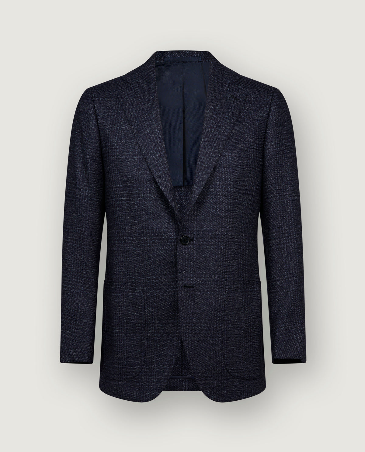 Wool Silk Glencheck Jacket