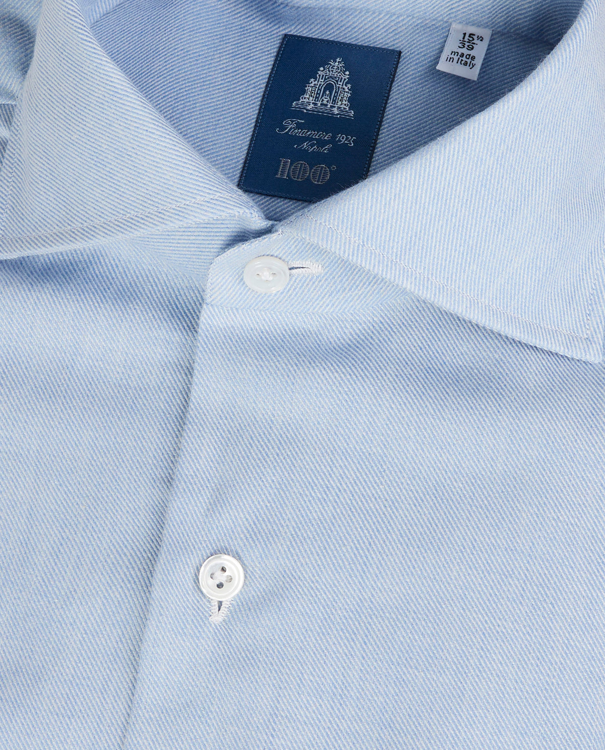 Flanel Twill Shirt - Lichtblauw