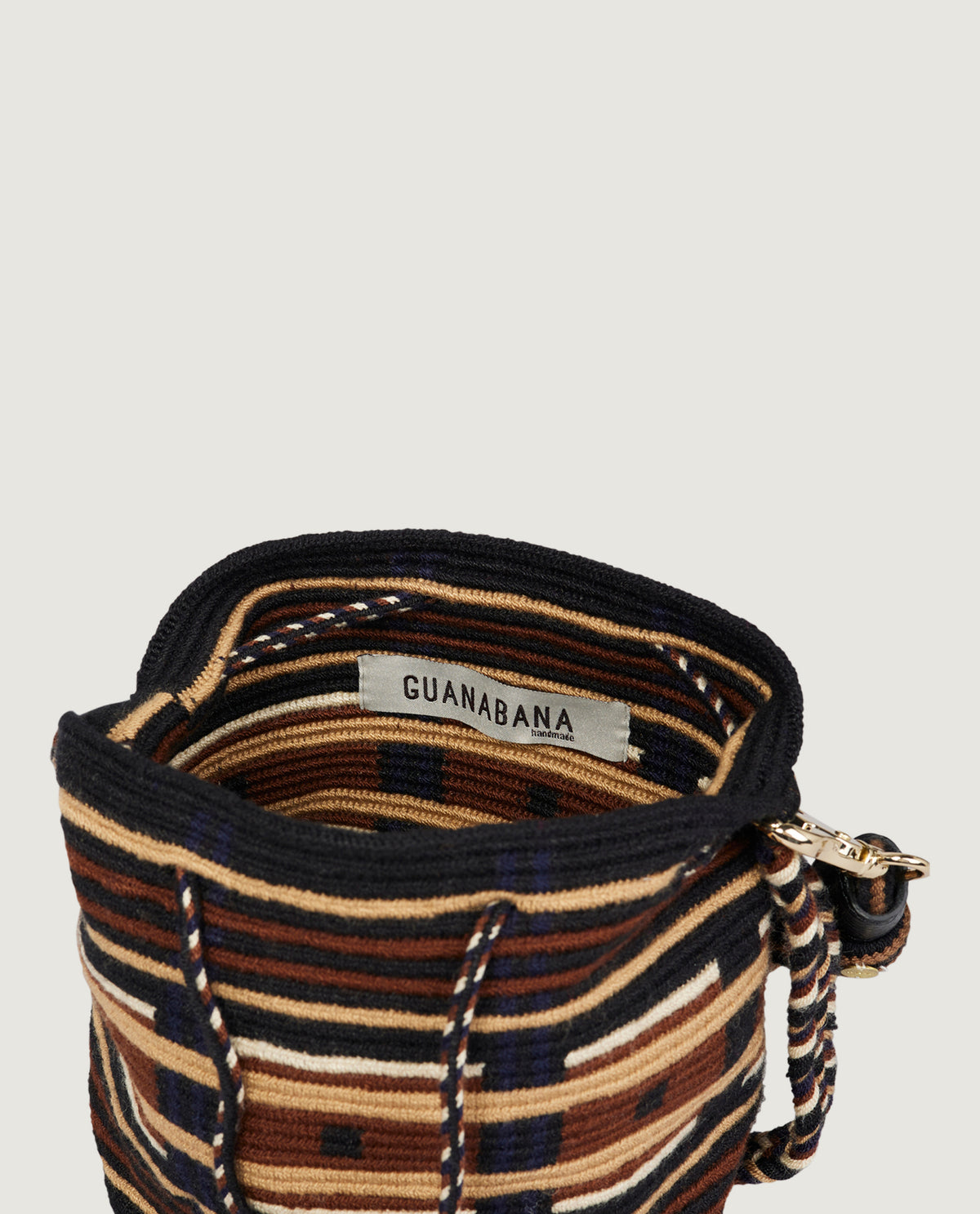 Macramé Crossbody Tas - Bruin
