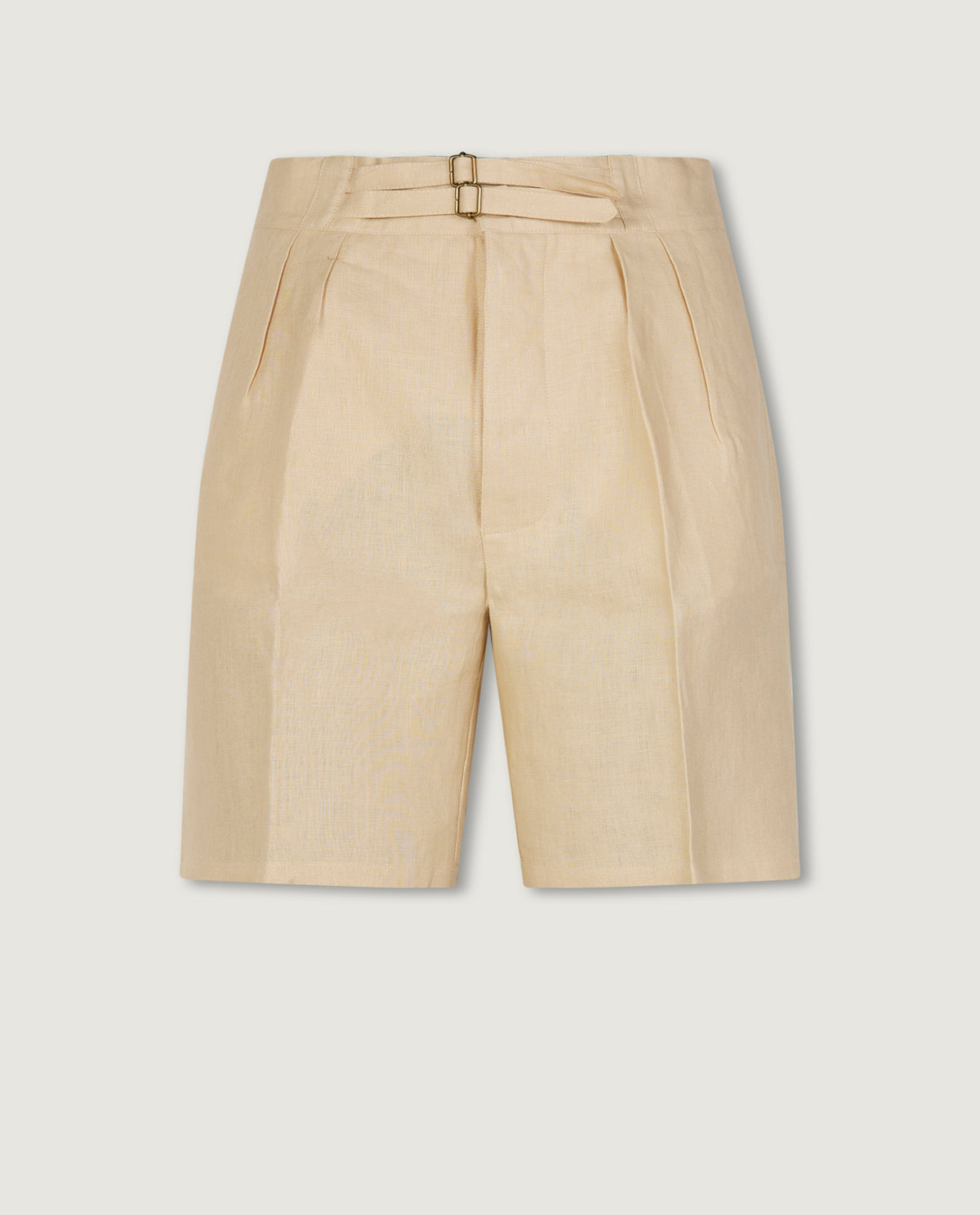 Linnen Safari Shorts - Lichtbruin